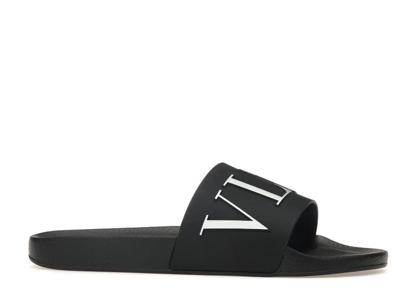 Valentino VLTN Rubber Slider Black White