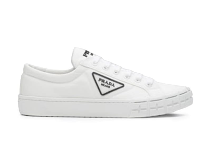 Prada Wheel Cassetta Low White White Black