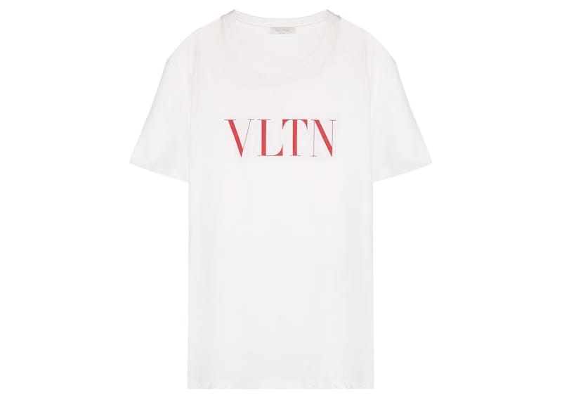 Valentino VLTN Print T-Shirt White/Red