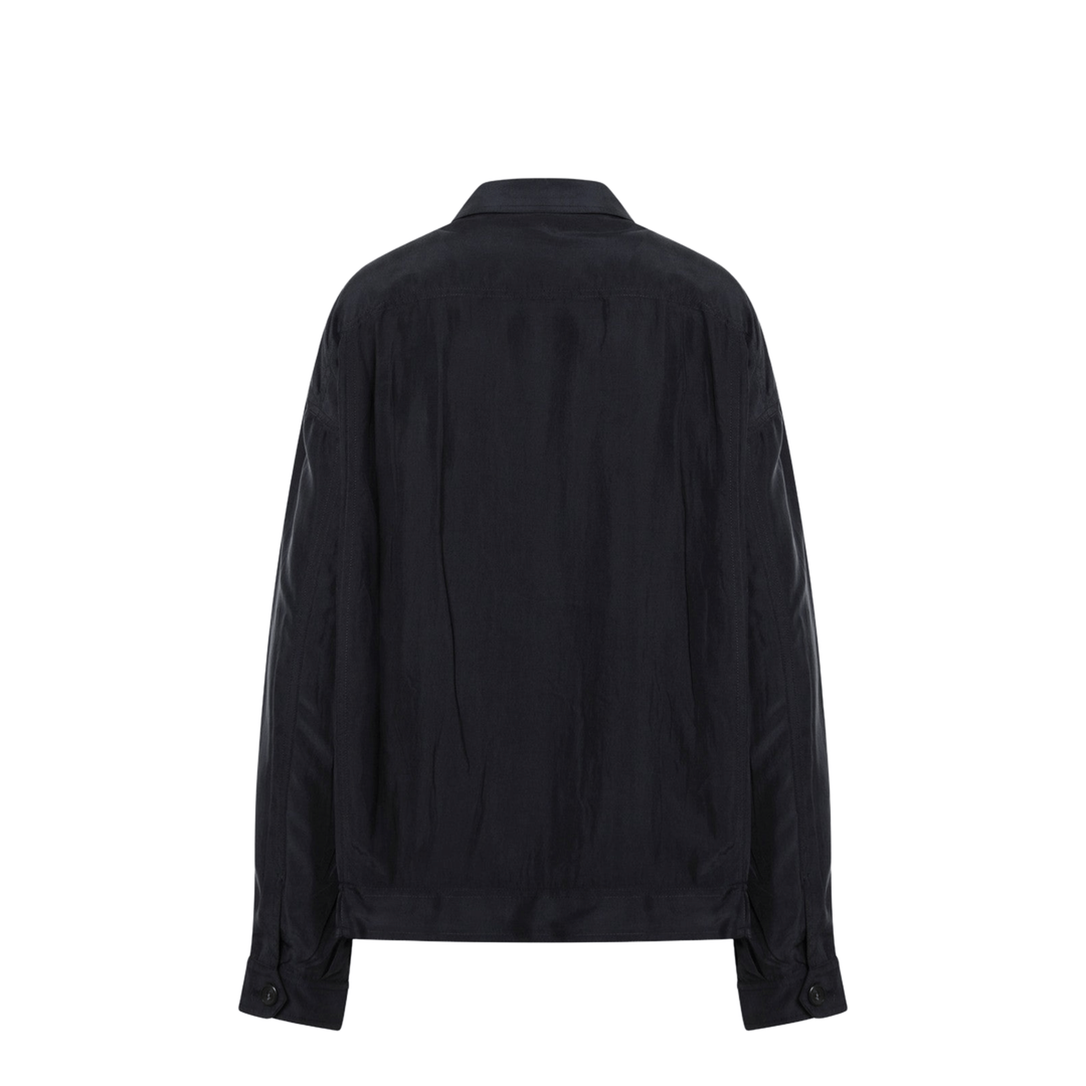 Blue Silk Blouson
