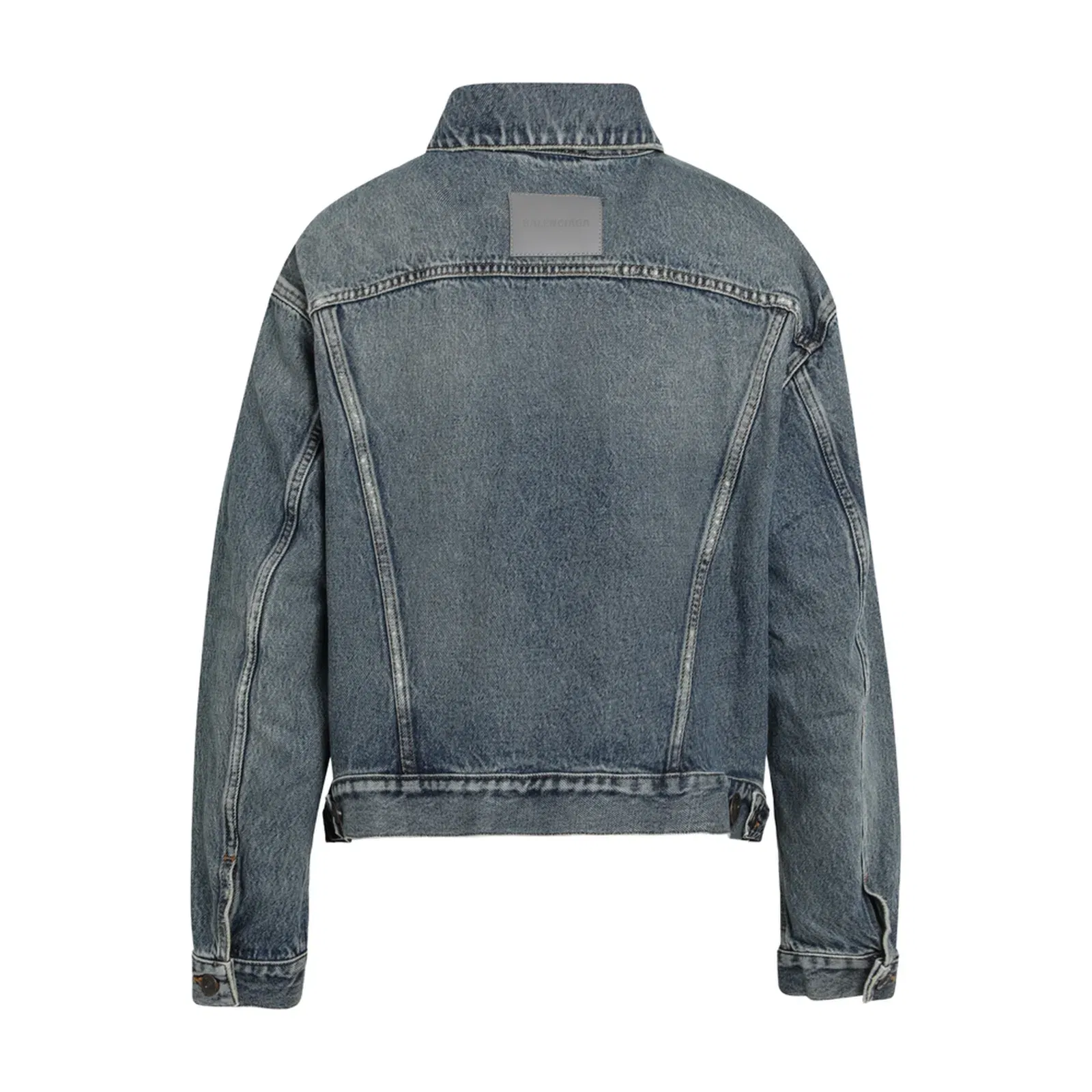 Kick Cotton Denim Jacket in Dirty Vintage Blue