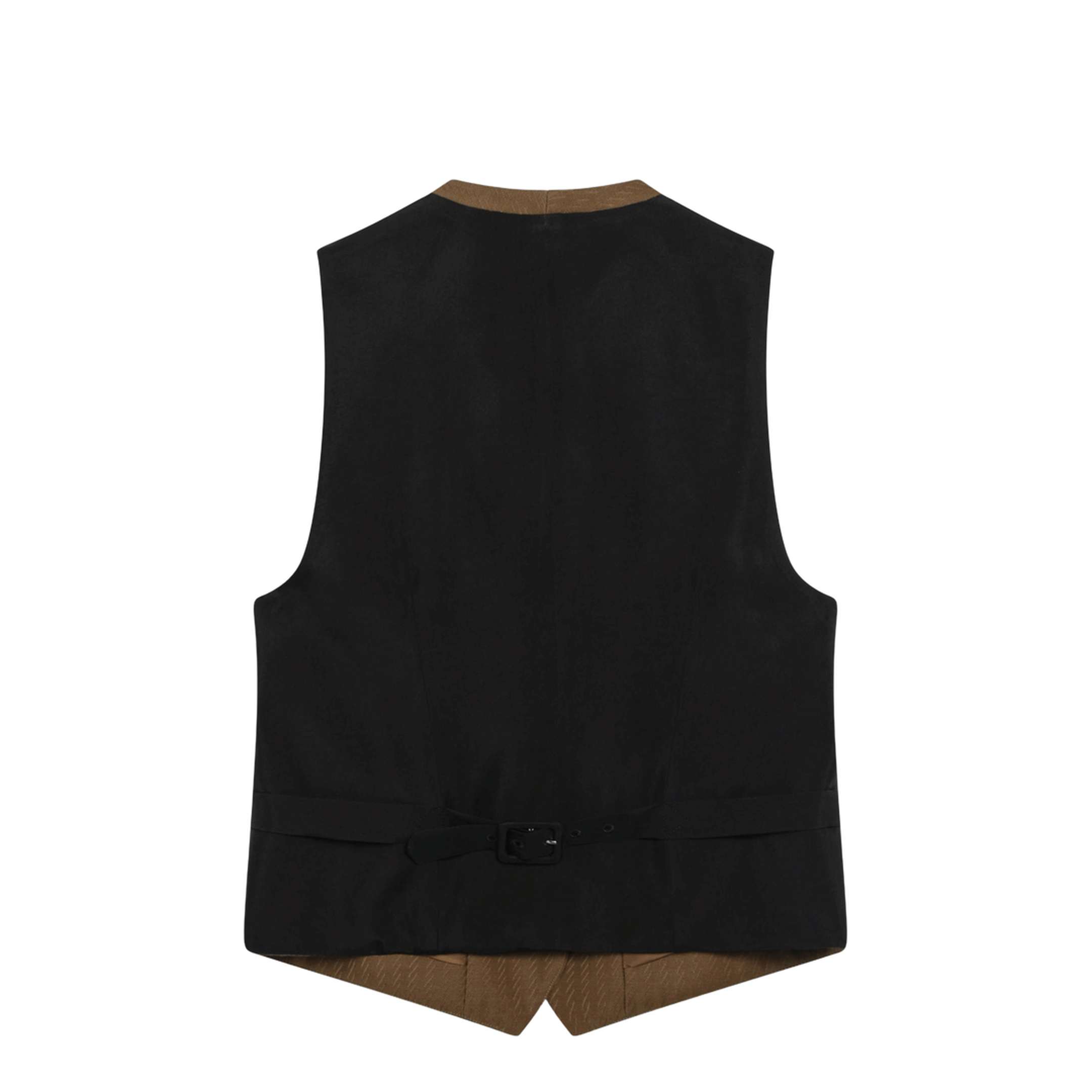 Brown Wool and Mohair Vest