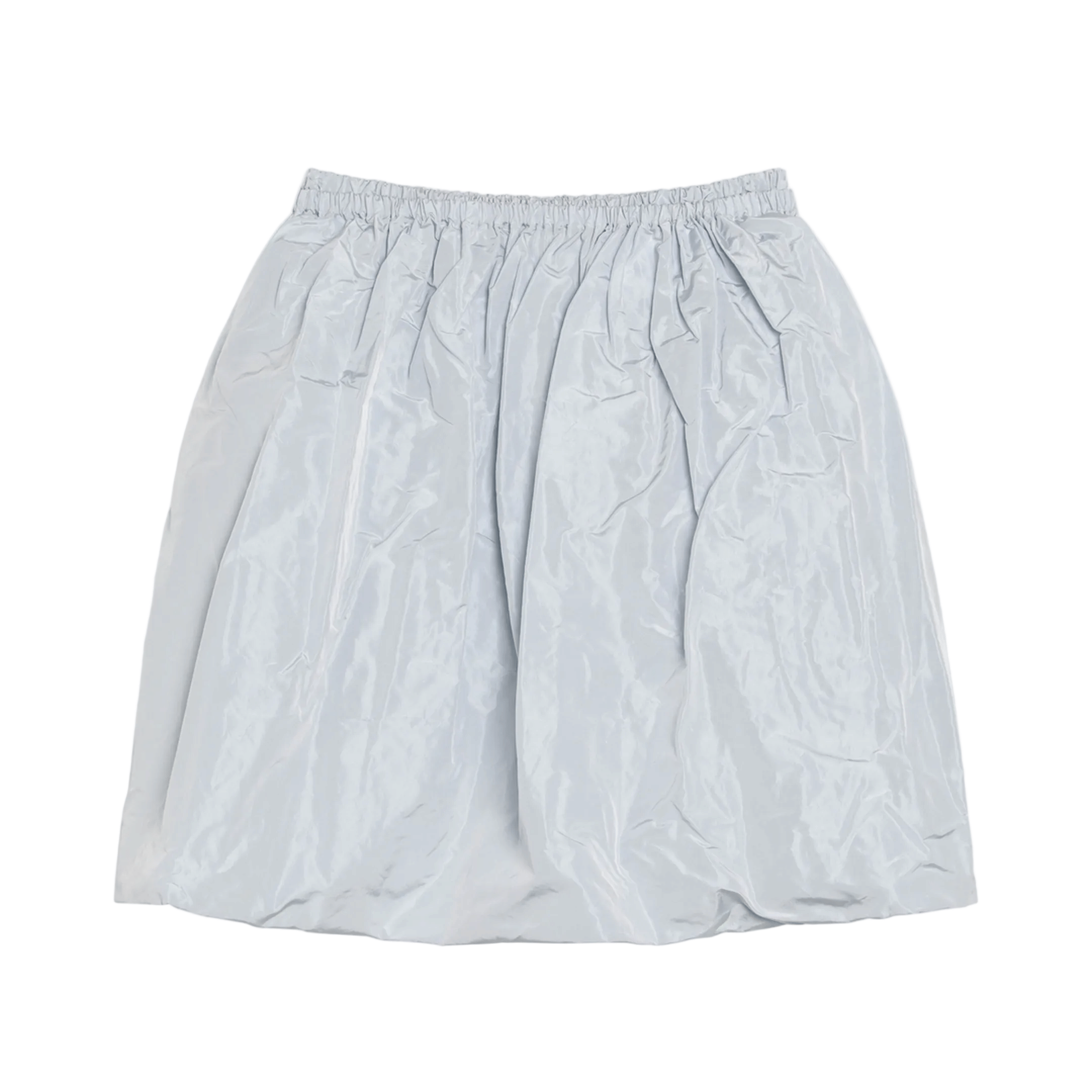 Light Grey Technical Taffeta Skirt