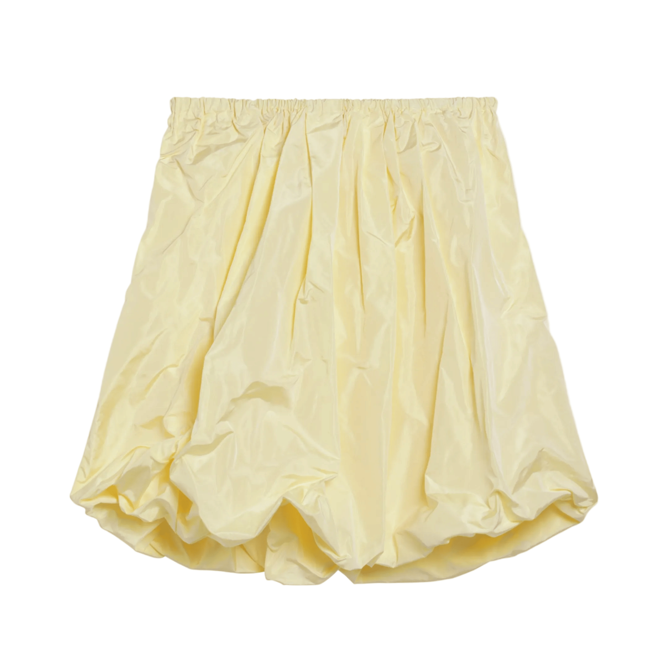 Cream Skirt in Tech Taffeta
