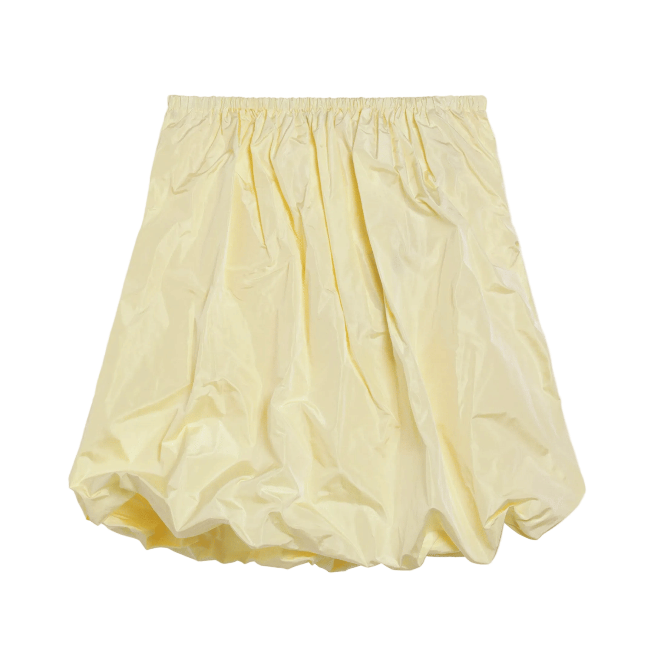 Cream Skirt in Tech Taffeta