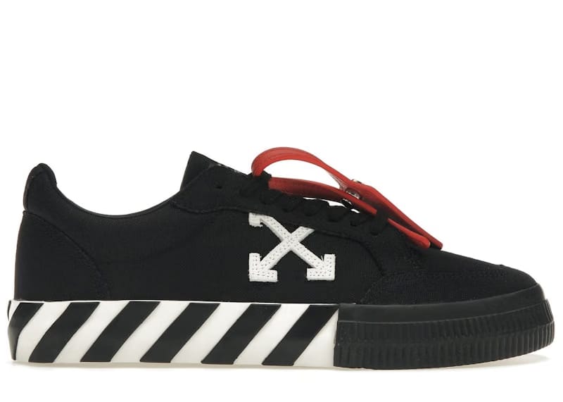 OFF-WHITE Vulcanized Low Canvas Black White