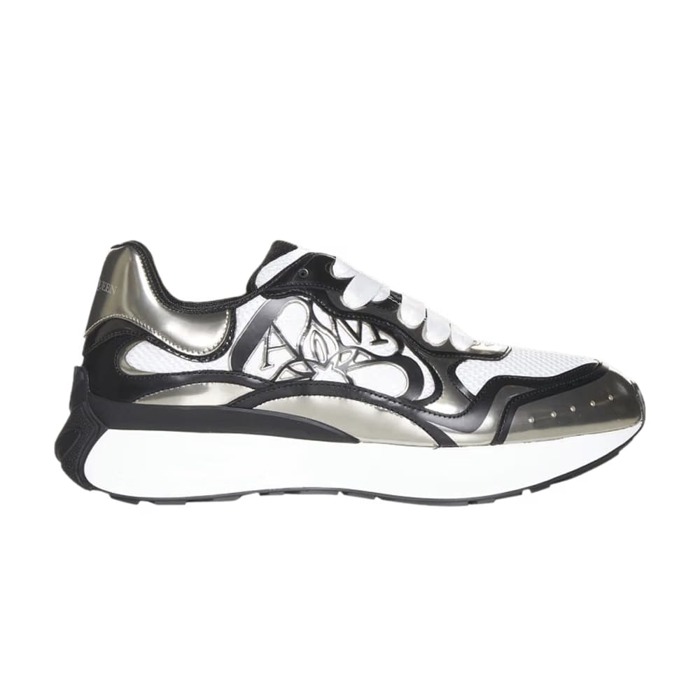 Alexander McQueen Sprint Runner White Silver