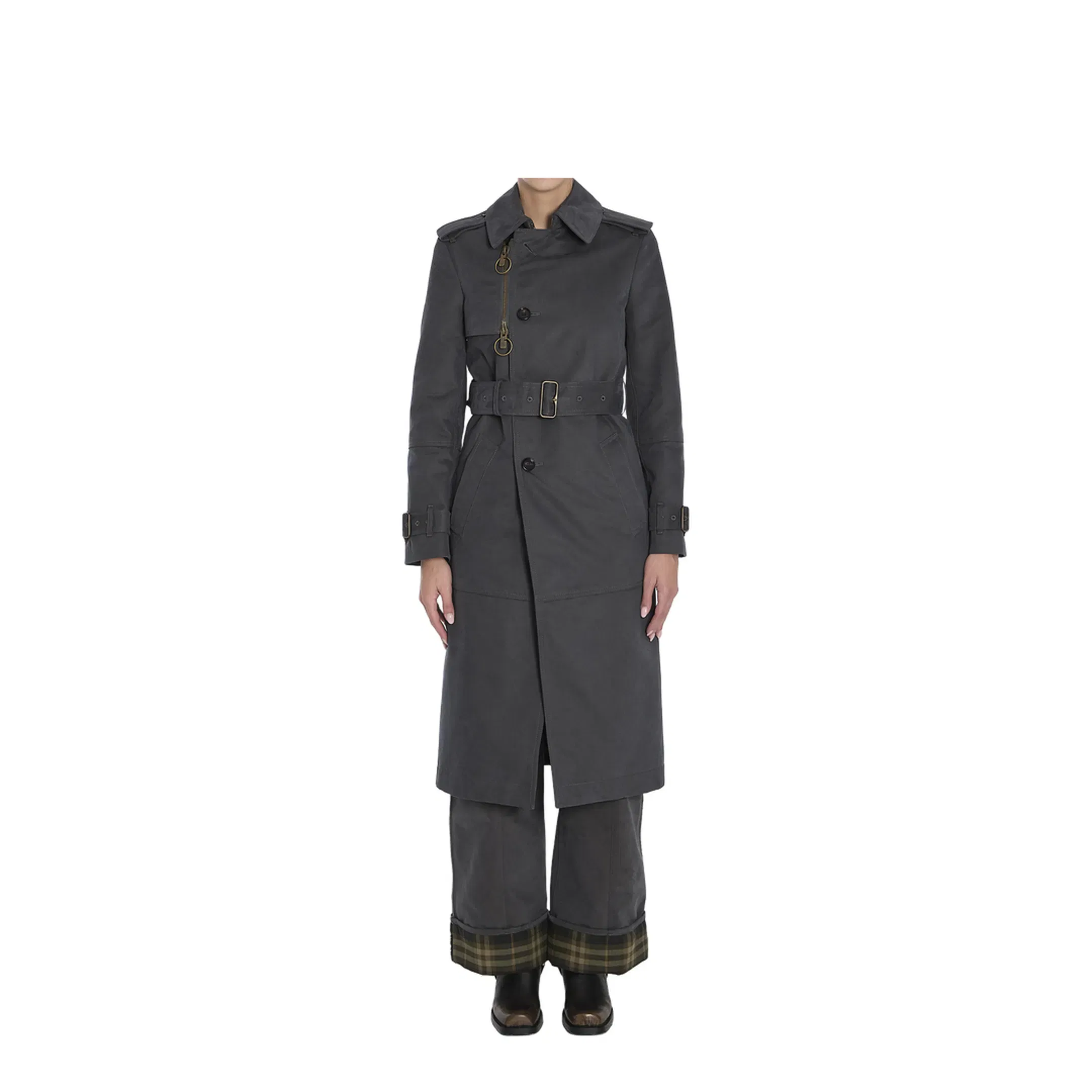 Trousers in Cotton and Nylon