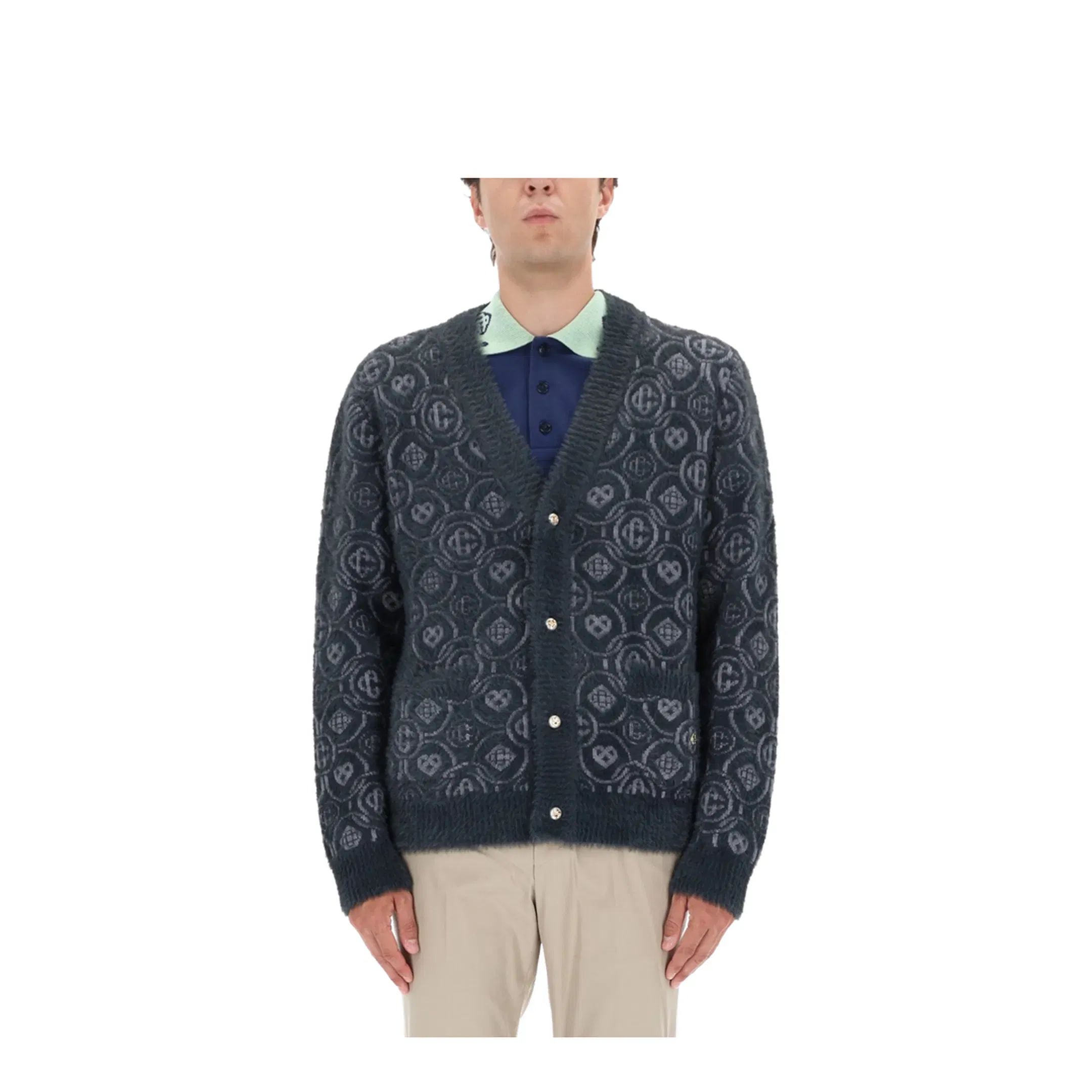 Monogram Fluffy Cardigan