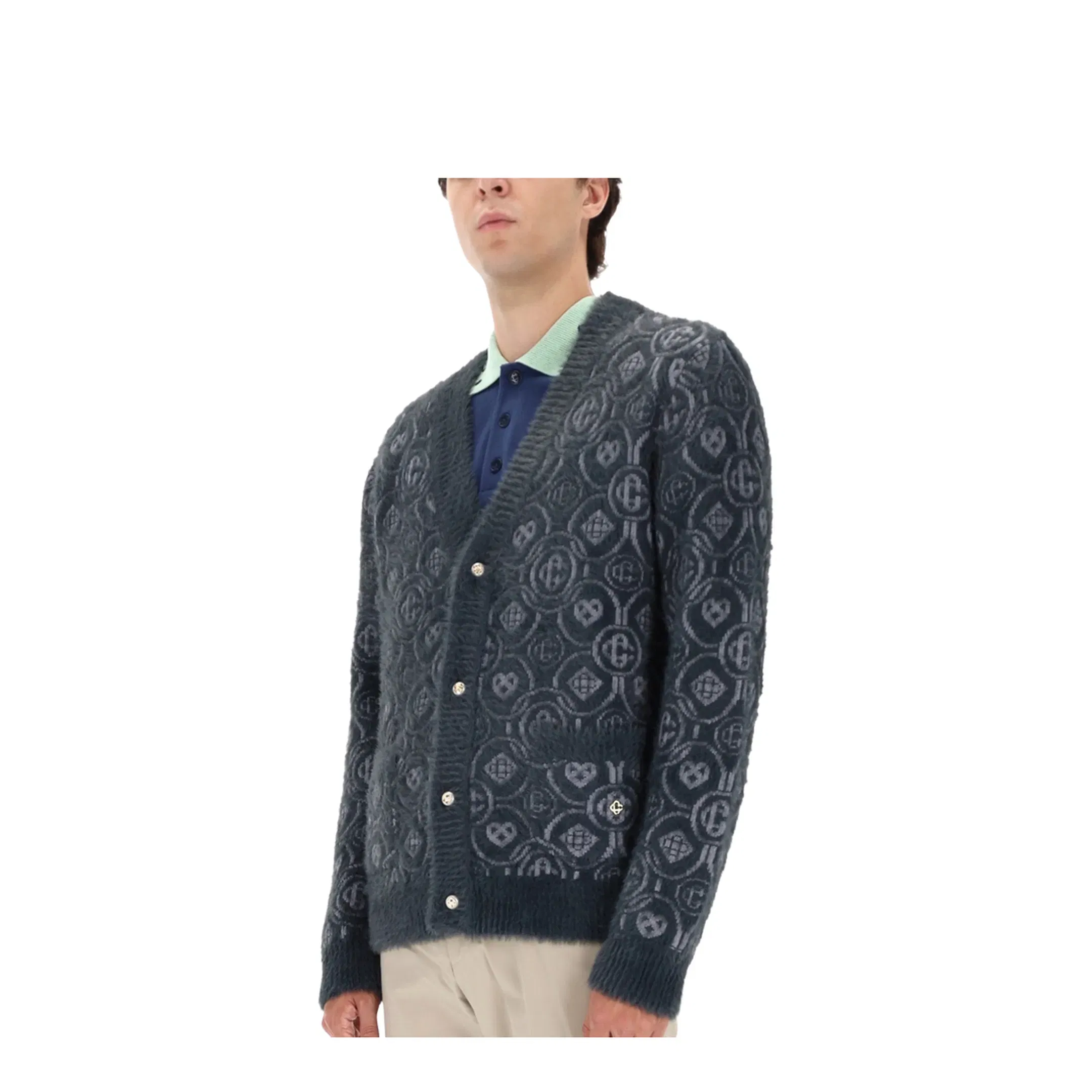 Monogram Fluffy Cardigan