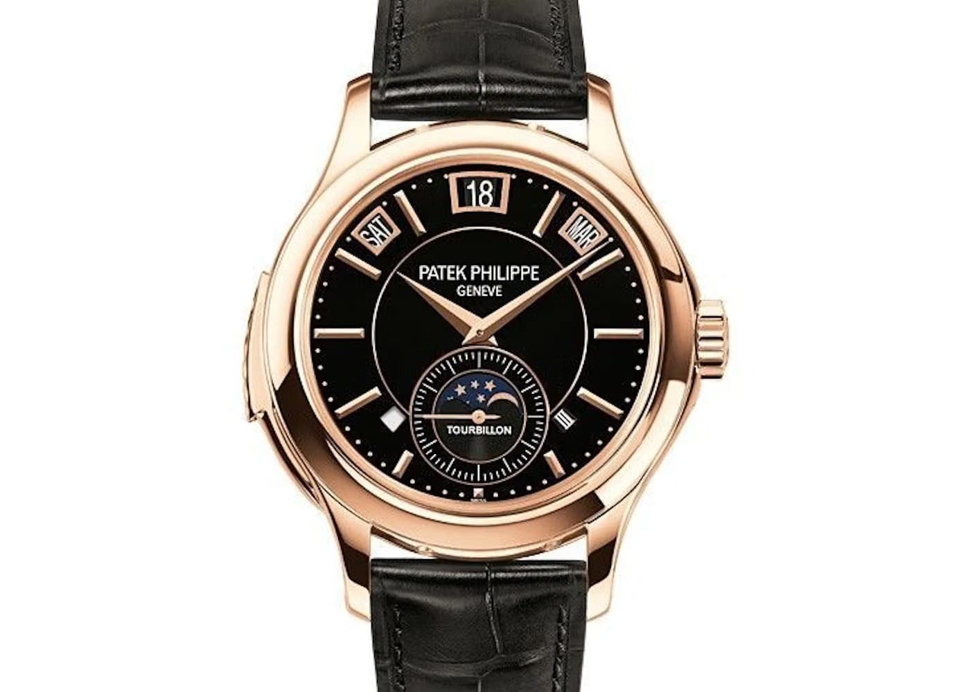 Patek Philippe Minute Repeater Toubillon Perpetual Calendar Black Dial 5207R