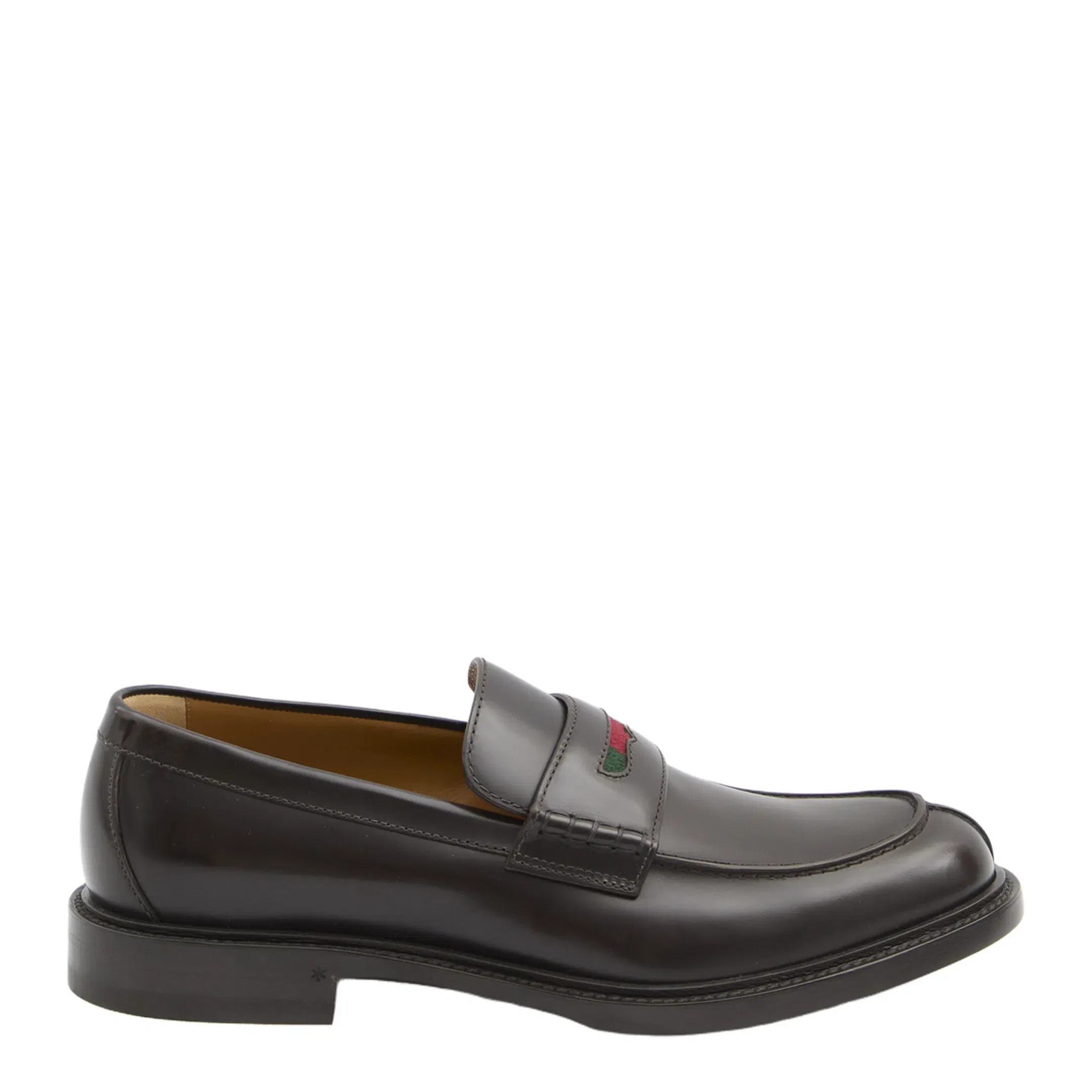 Moccasin with Web Stripe