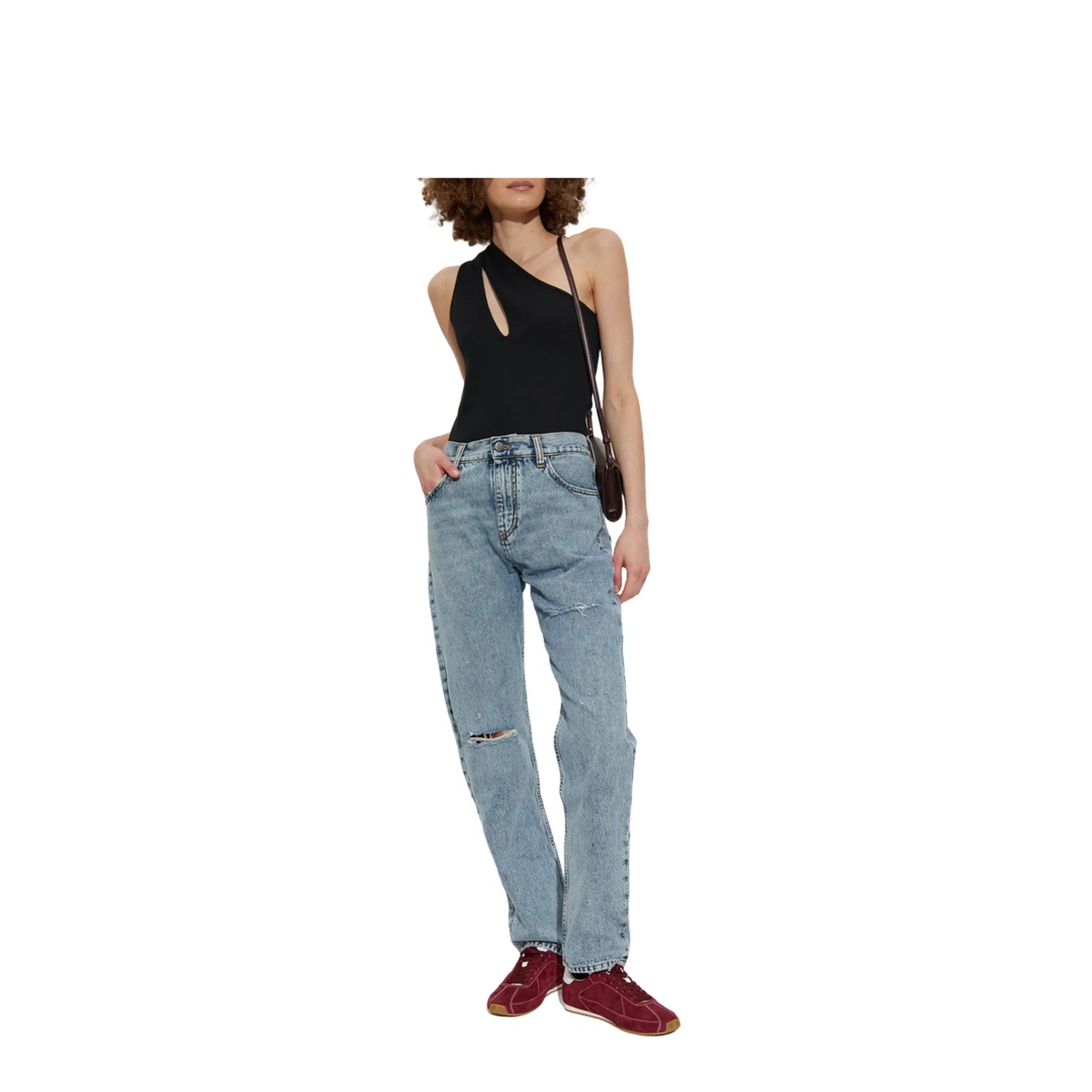 Women's Cut-Out Top in Black