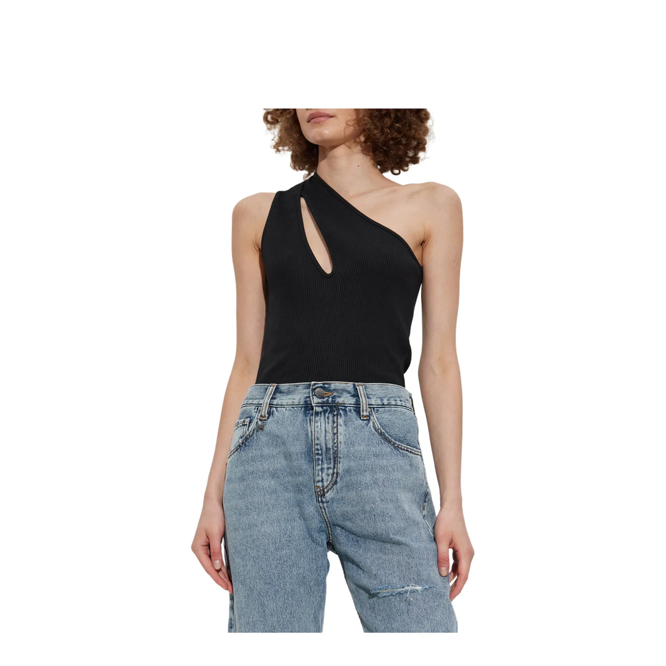 Women's Cut-Out Top in Black