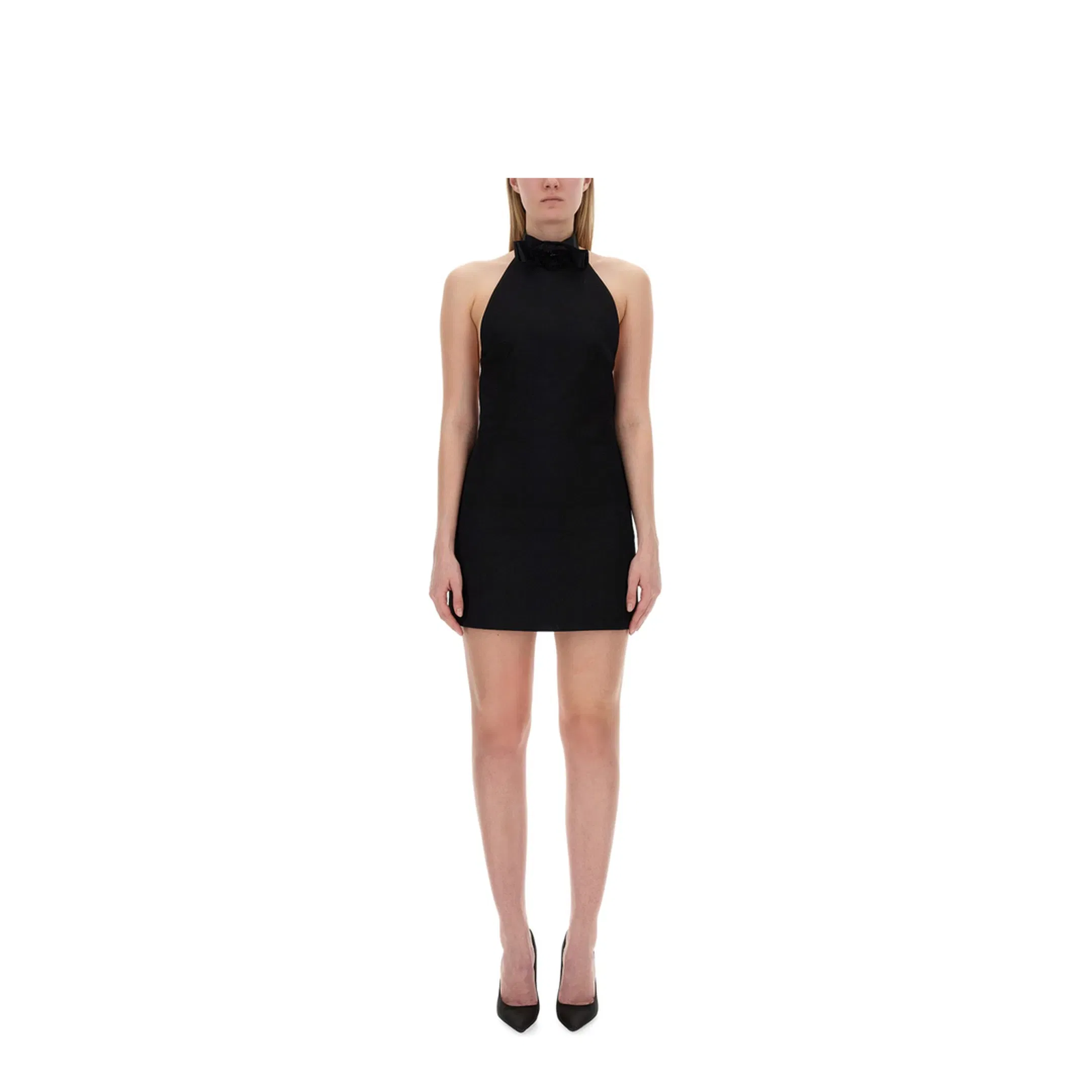 Short Dress with Neckline on Back