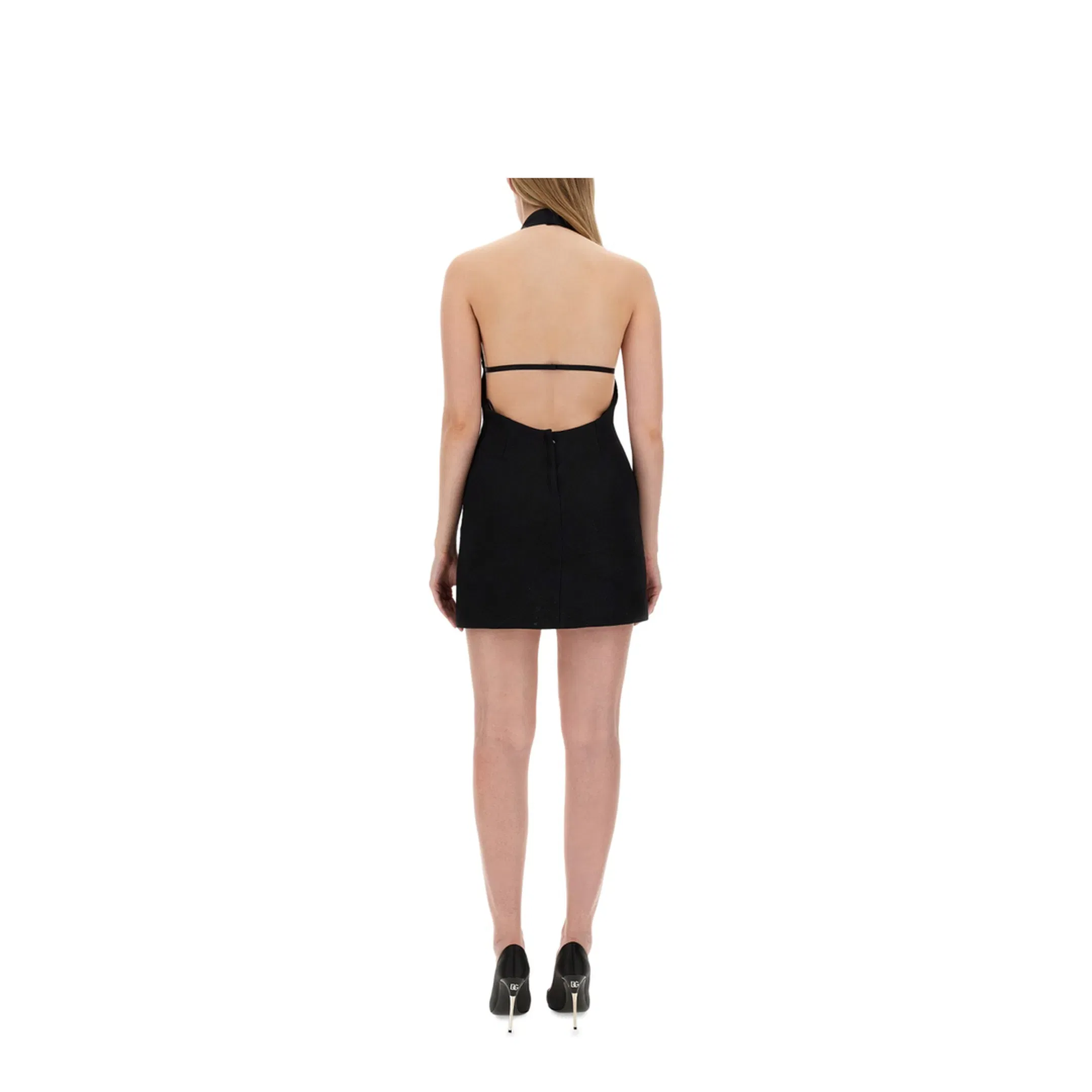 Short Dress with Neckline on Back