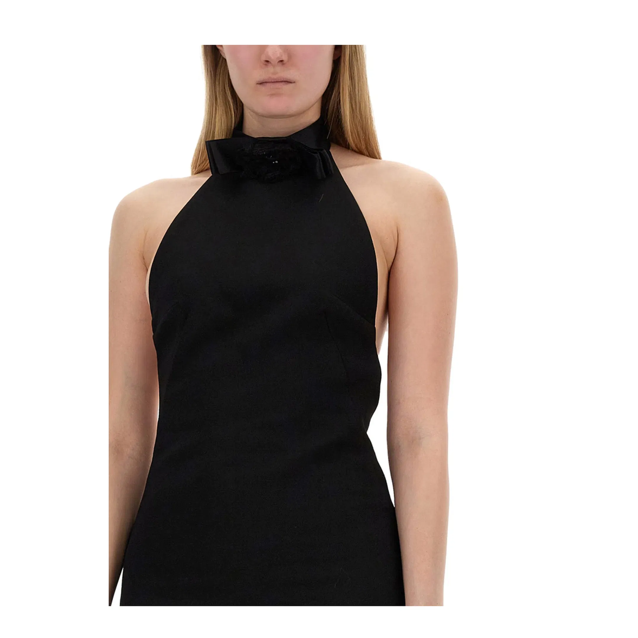 Short Dress with Neckline on Back