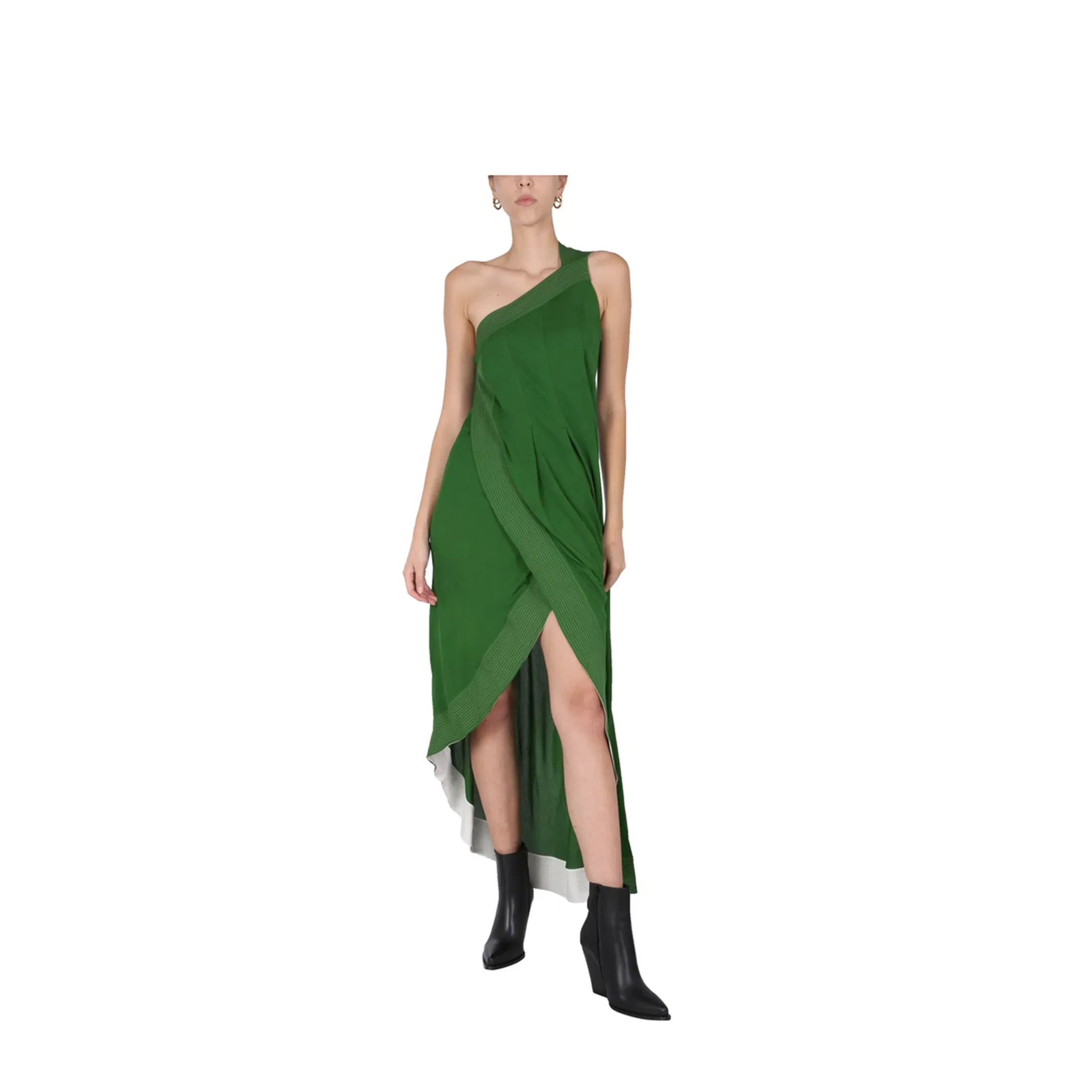 Dress with Contrasting Stitching