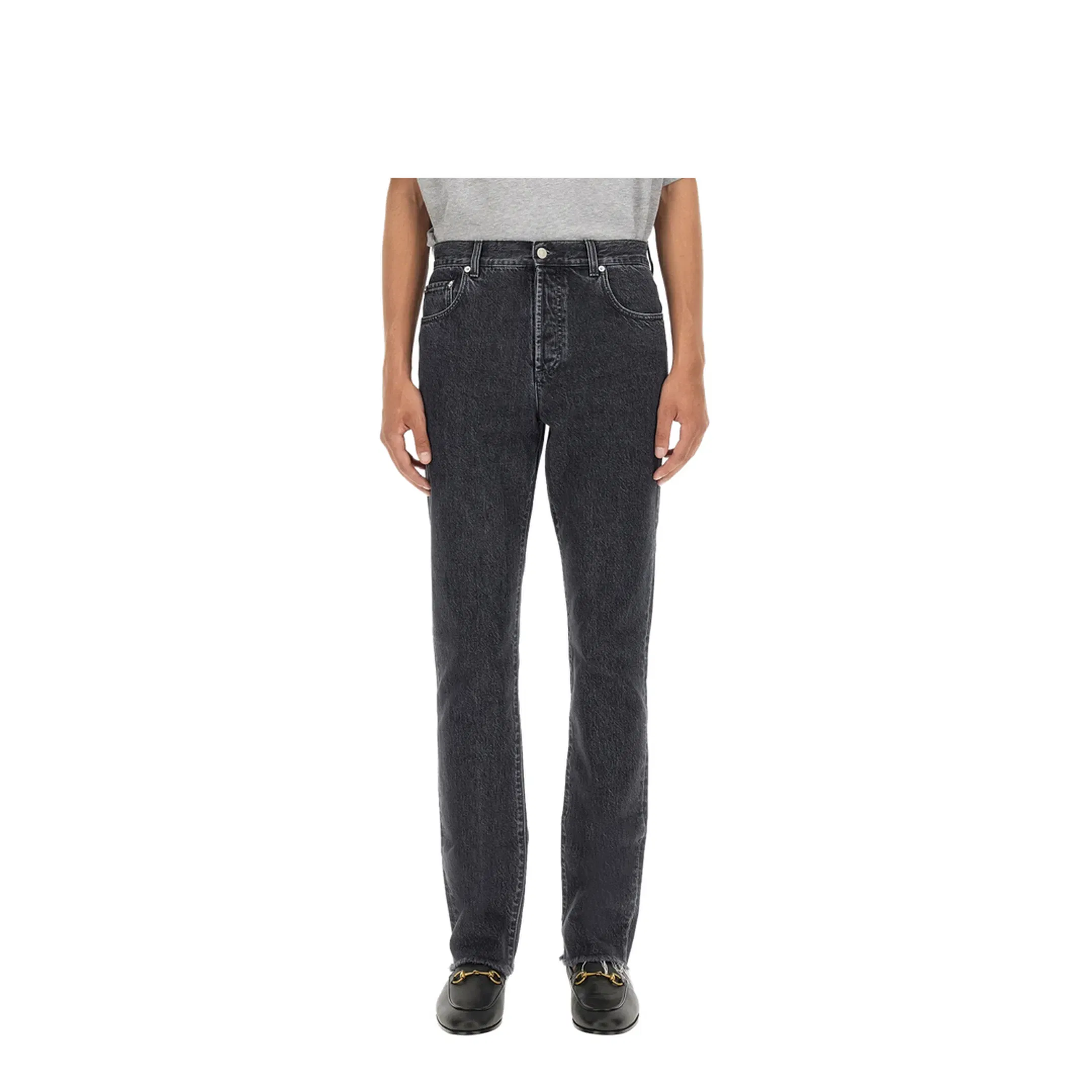 Denim Pants With Label