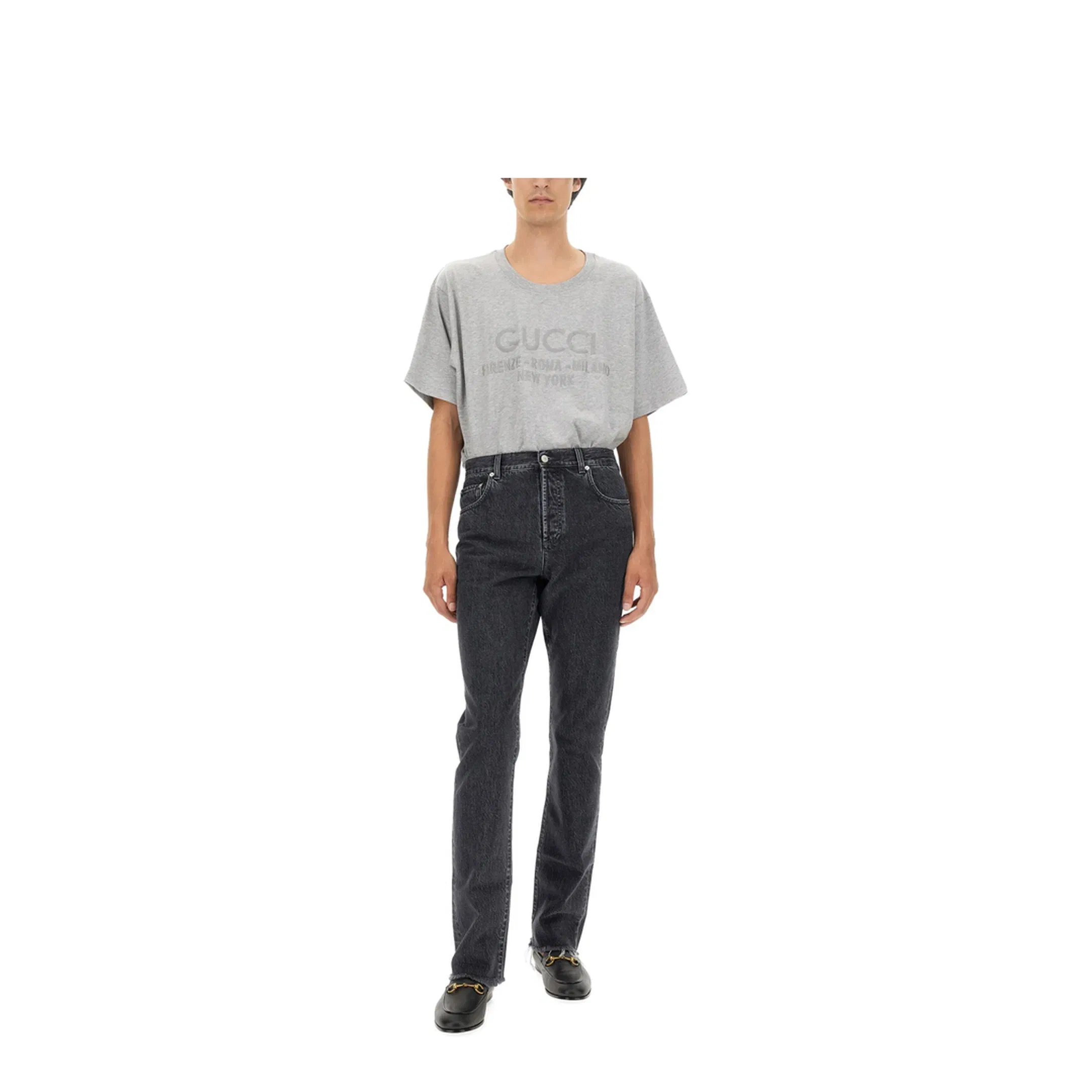 Denim Pants With Label