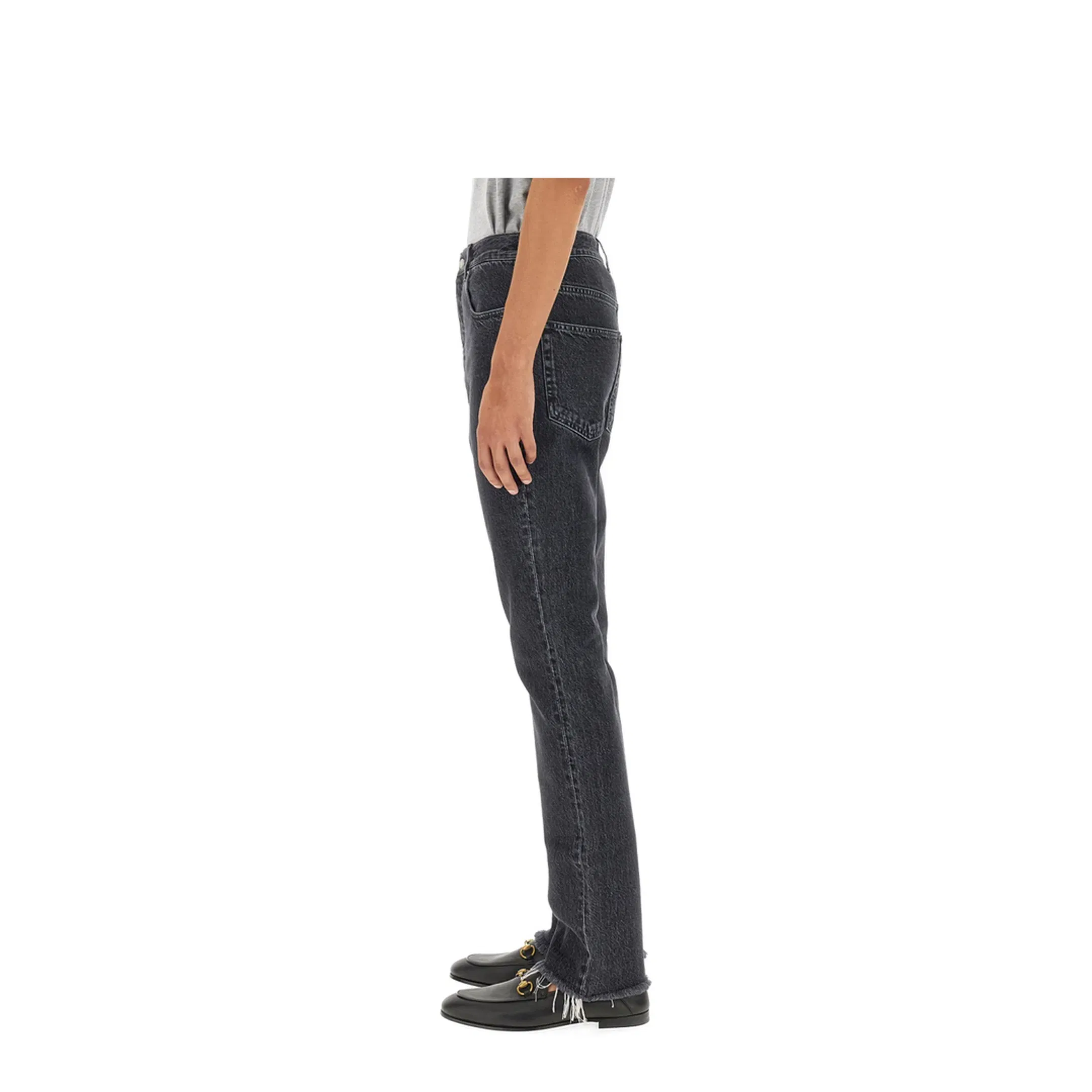 Denim Pants With Label