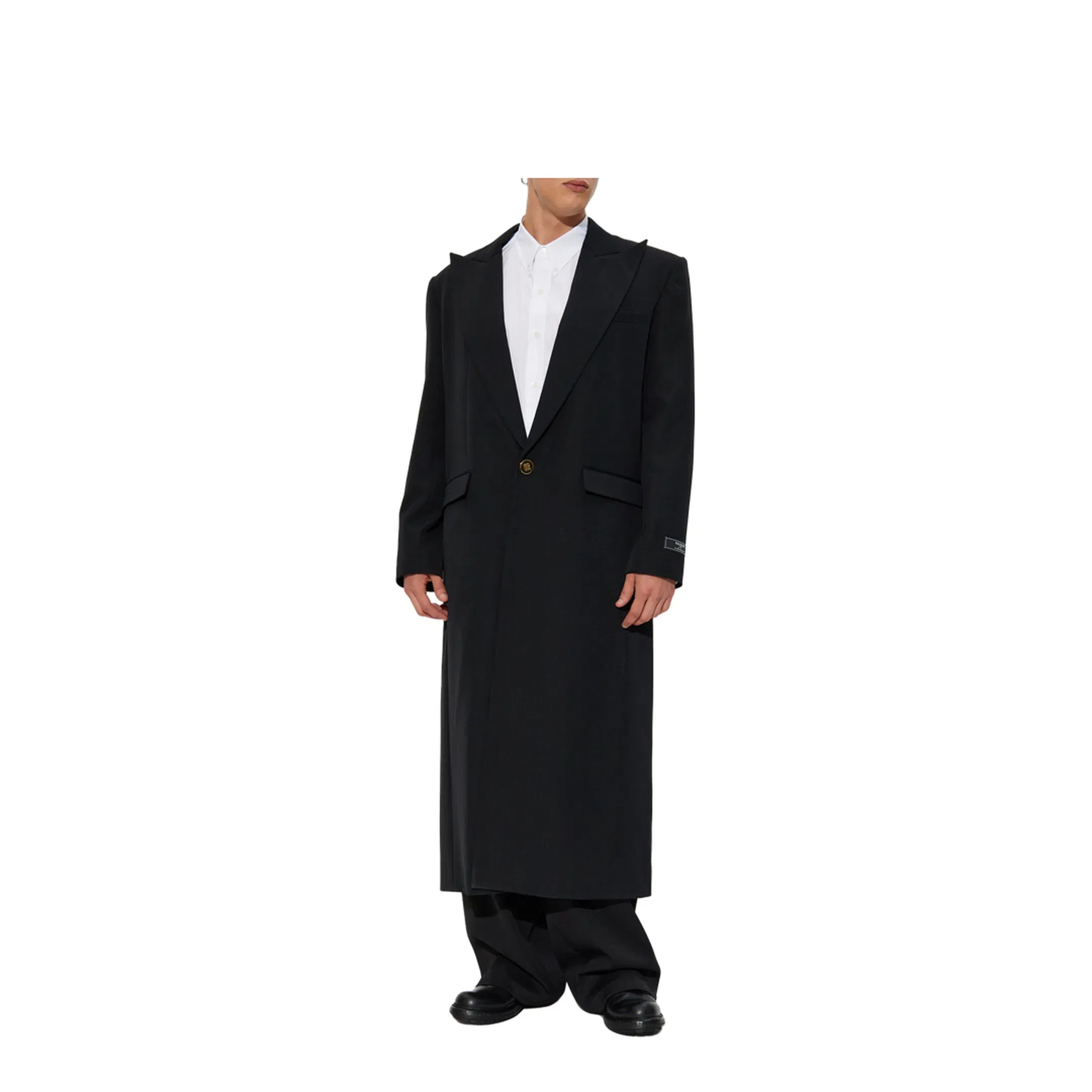 Men's Long Coat Black