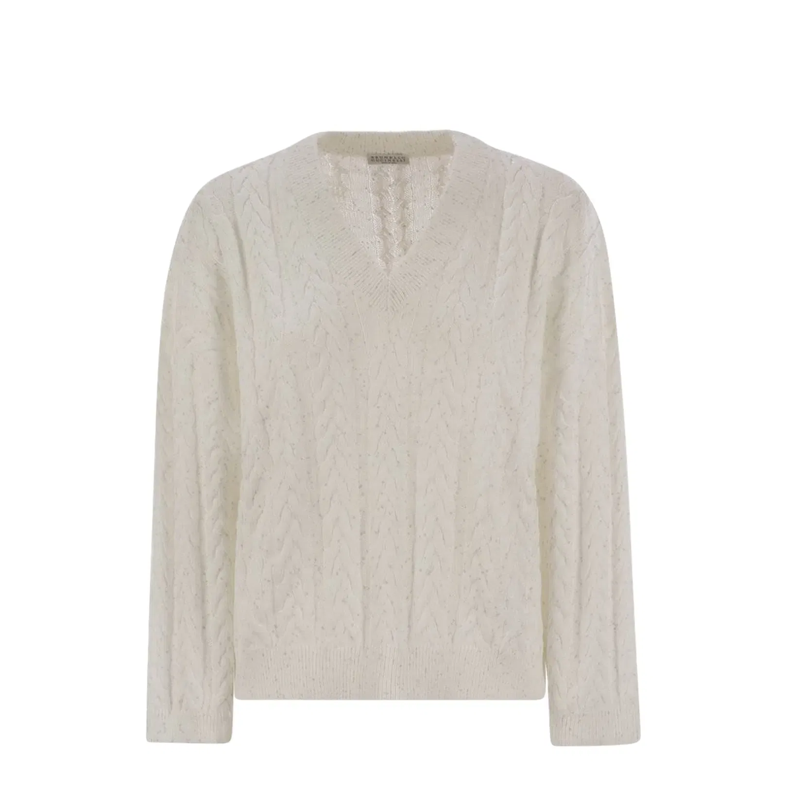 Dazzling Double Cable Cotton Jersey Beige
