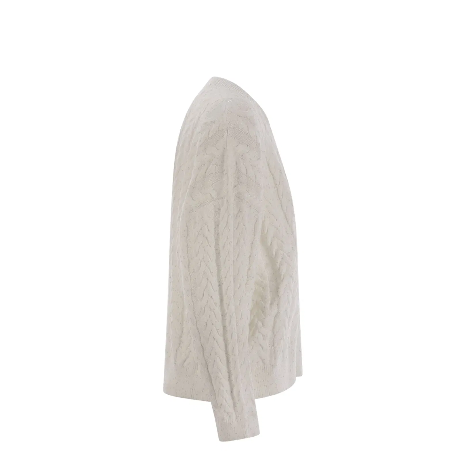 Dazzling Double Cable Cotton Jersey Beige