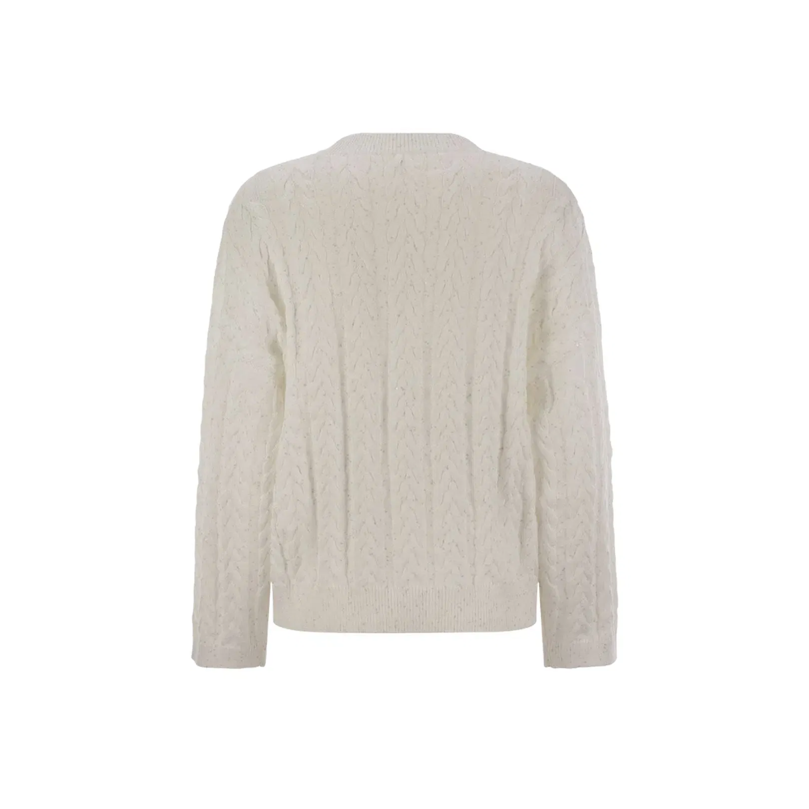 Dazzling Double Cable Cotton Jersey Beige
