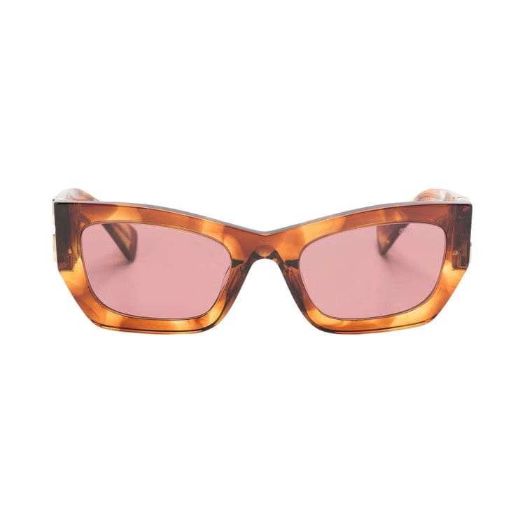 Miu Miu Rectangle Sunglasses Tobacco/Violet (0MU 09WS 11Q08S)