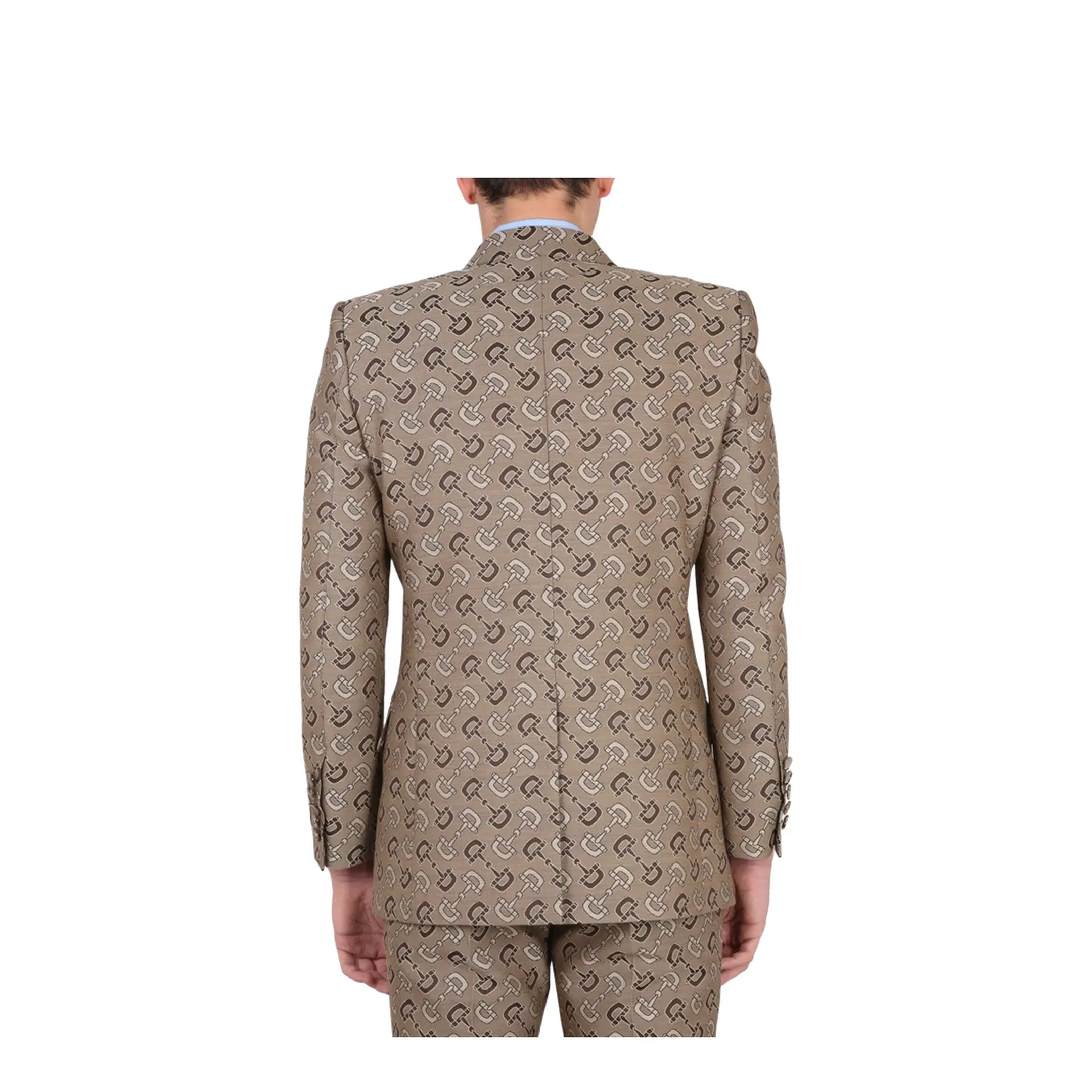 Maxi Clamp Pattern Cotton Jacket