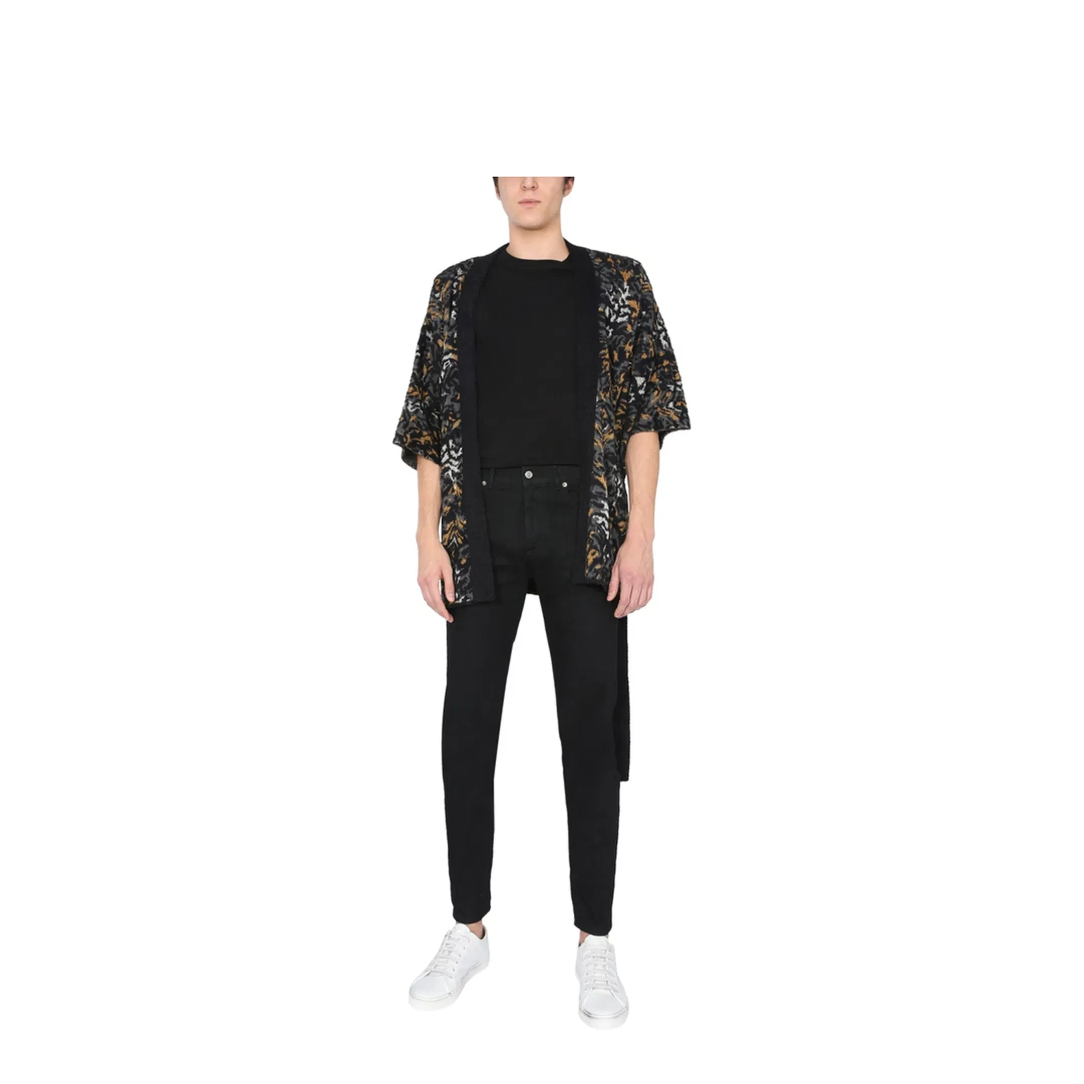 Jacquard Knit Kimono