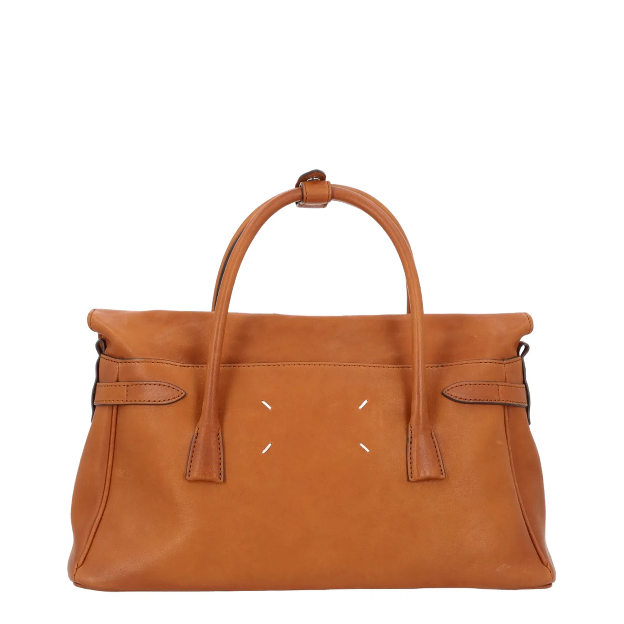 5AC Medium Goatskin Handbag - Vintage Cognac