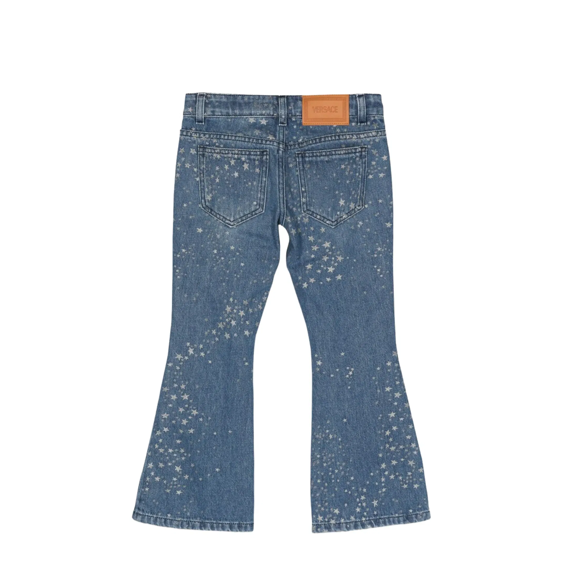Glitter Print Jeans - Blue
