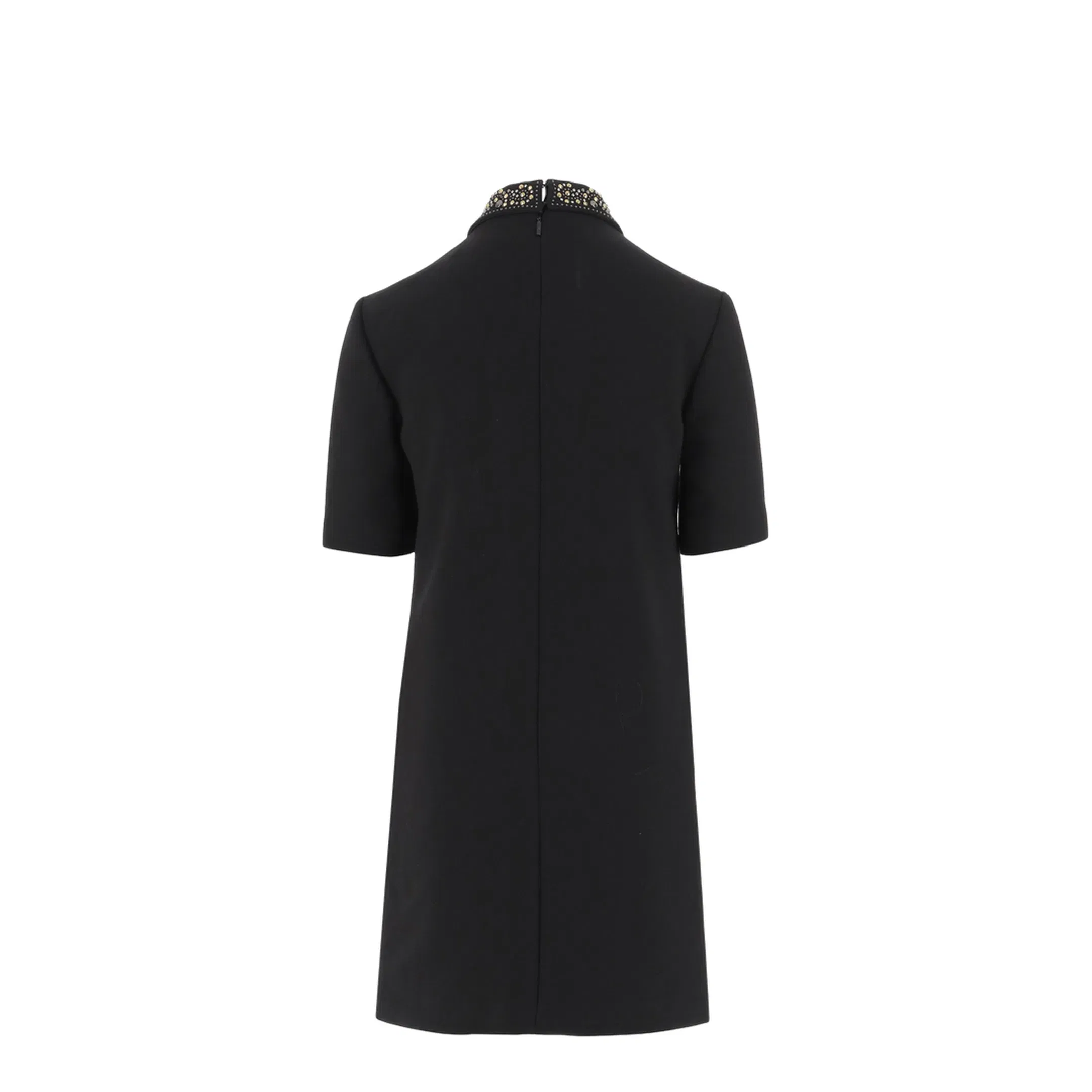 Studded Wool Crêpe Minidress