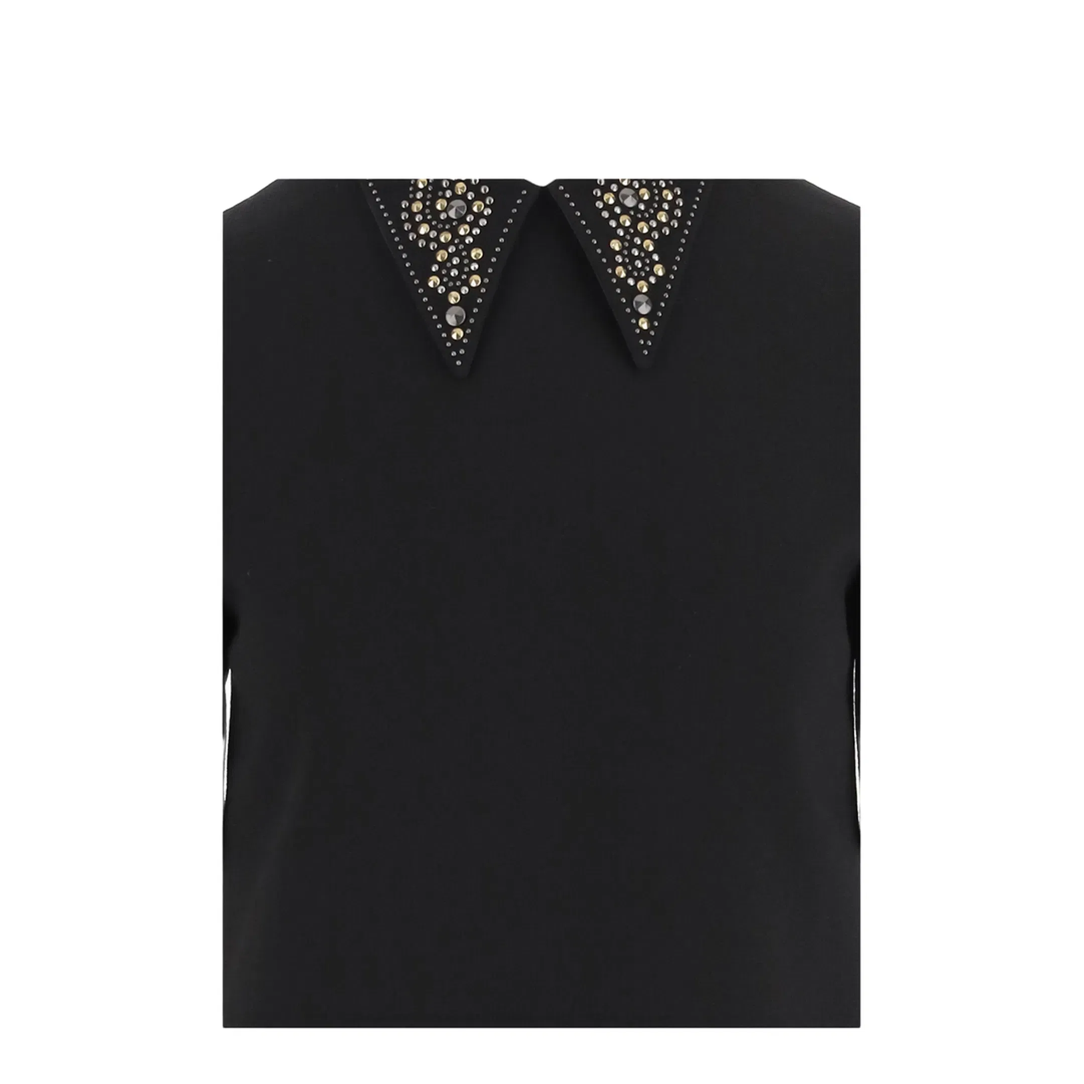 Studded Wool Crêpe Minidress