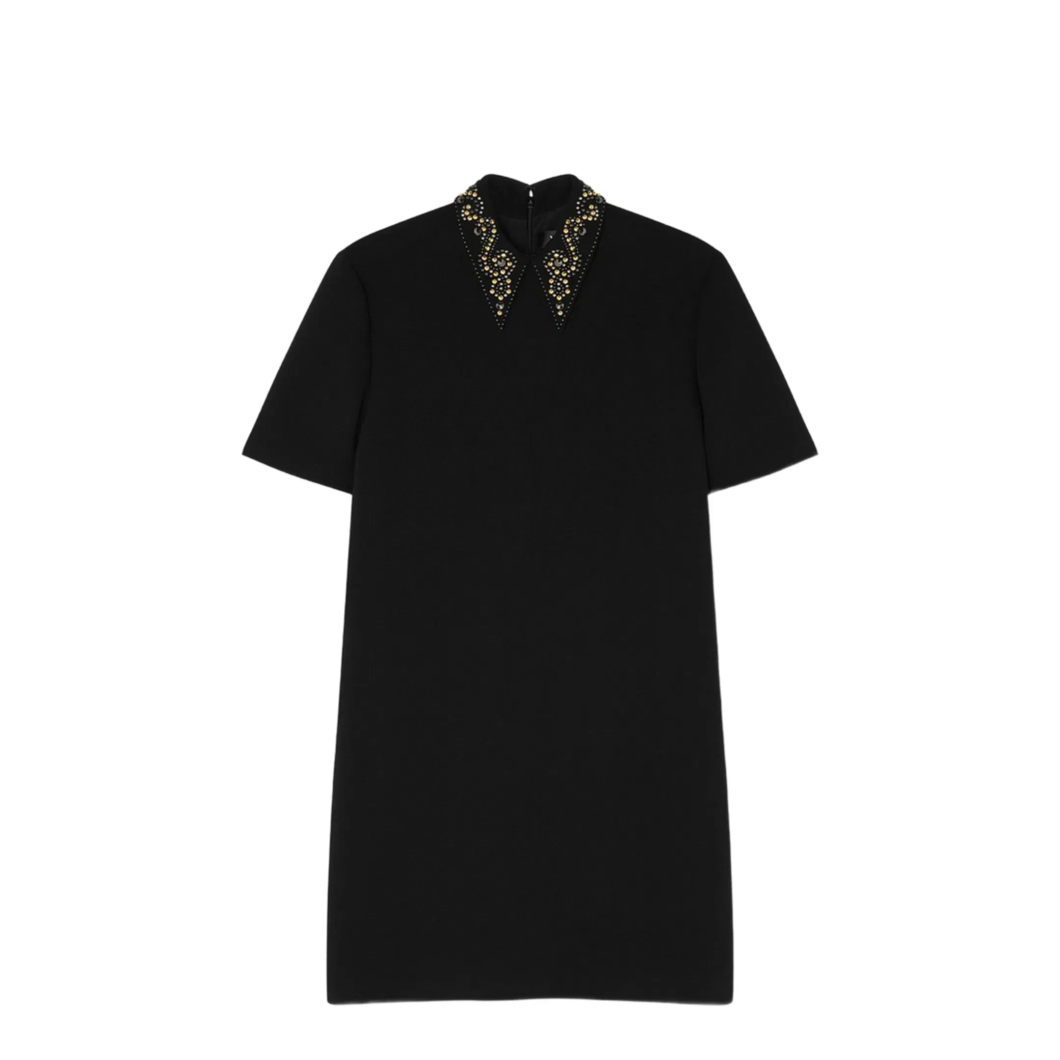 Studded Wool Crêpe Minidress