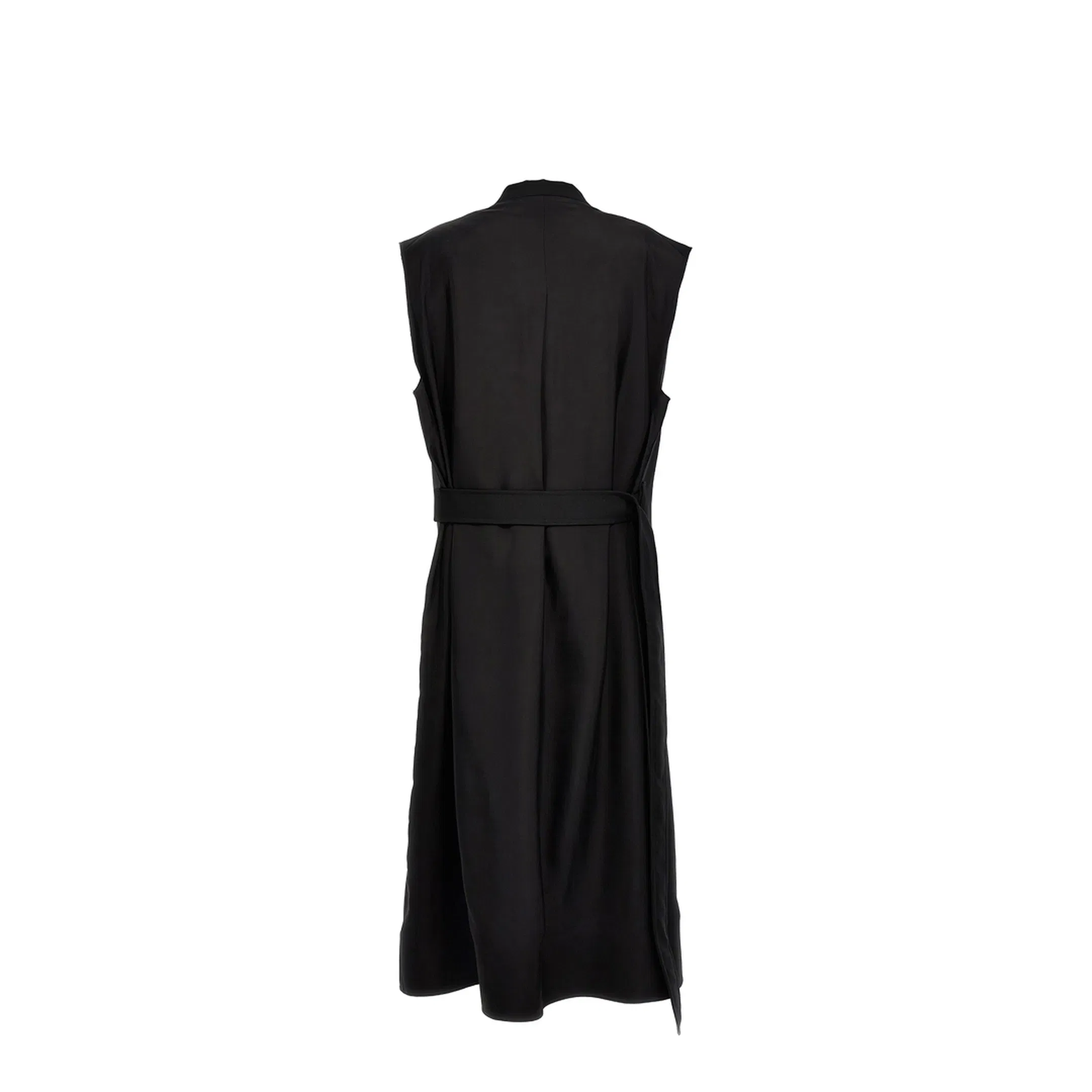 Two-material long vest