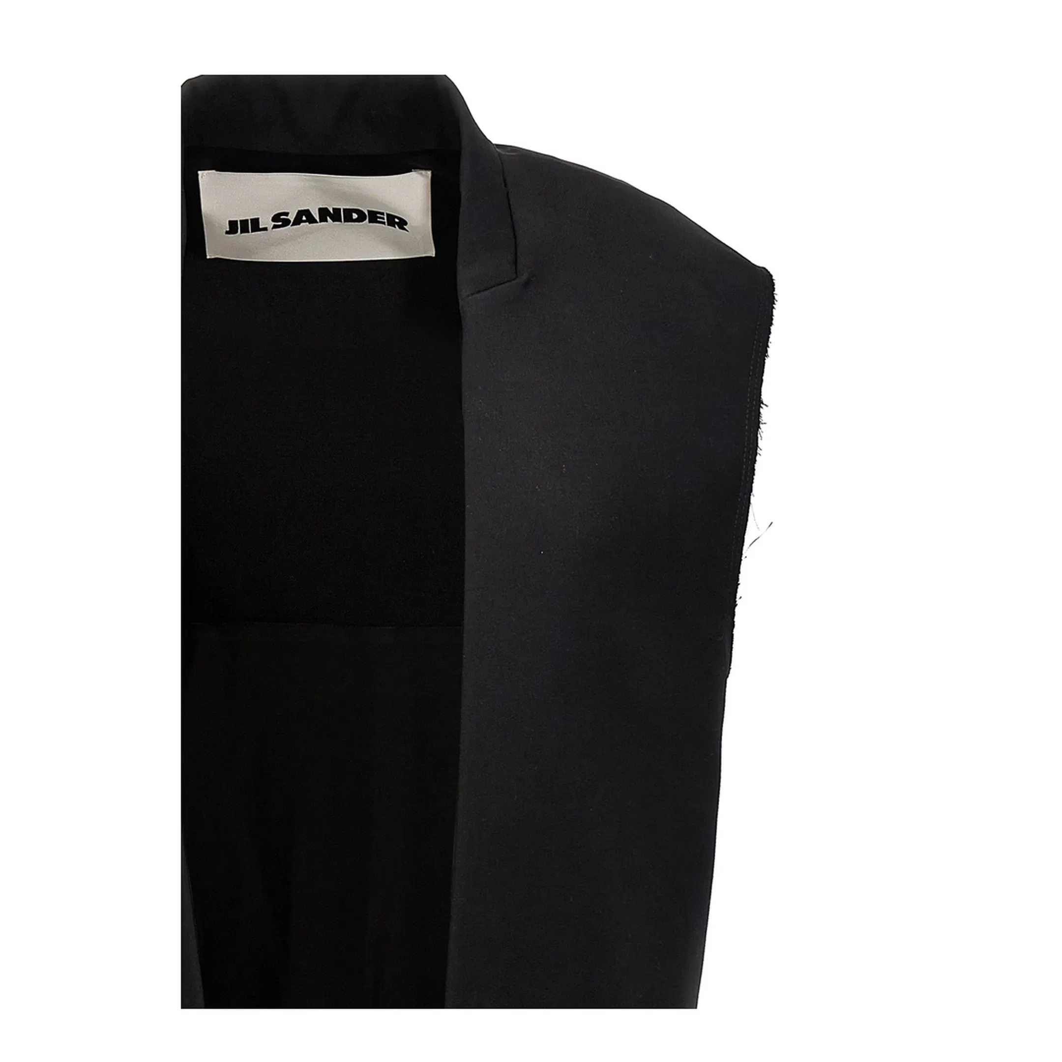 Two-material long vest
