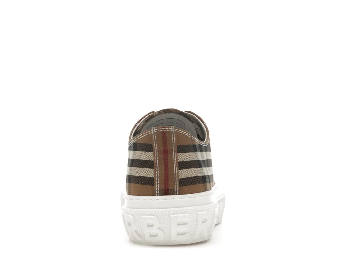 Burberry Vintage Check Cotton Sneakers Birch Brown