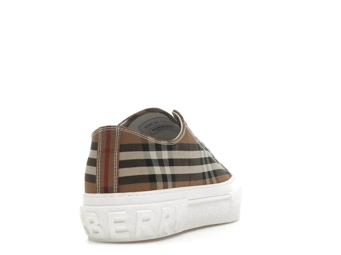 Burberry Vintage Check Cotton Sneakers Birch Brown