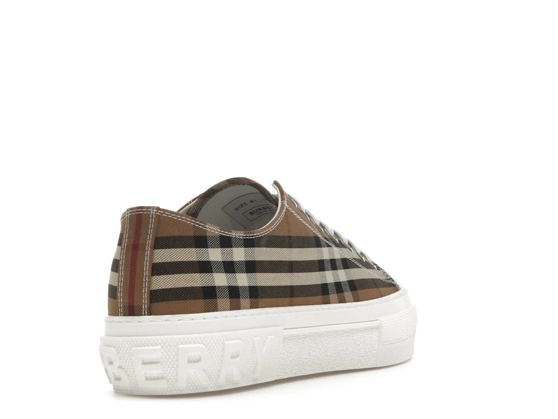 Burberry Vintage Check Cotton Sneakers Birch Brown