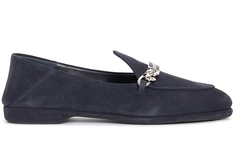 Miu Miu Suede Loafers Navy (Women's)