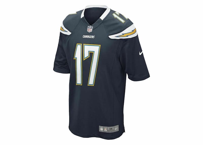 Nike NFL Los Angeles Chargers Philip Rivers On-Field Jersey Midnight Navy/Yellow/White