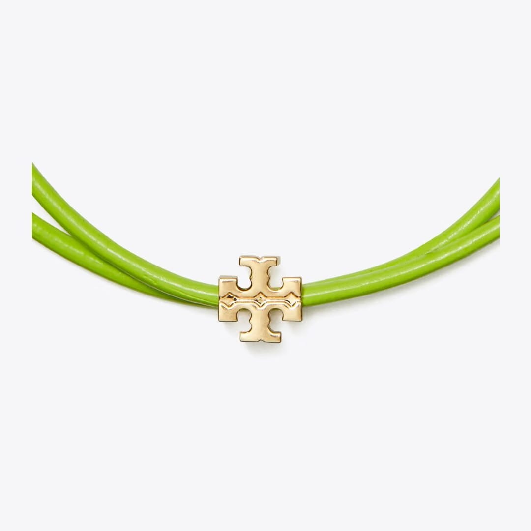 Tory Burch Icon Multi-Wrap Slider Bracelet Tory Gold / Green