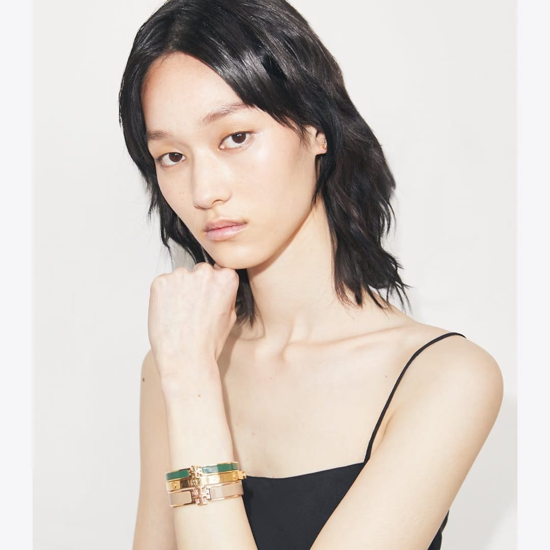 Tory Burch Medium Icon Bracelet Tory Gold / Tan