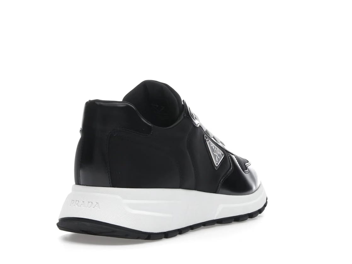 Prada PRAX 01 Sneakers Re-Nylon Brushed Leather Black White