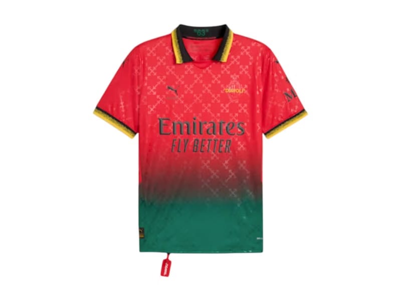 OFF-WHITE x Puma AC Milan Replica Jersey Red