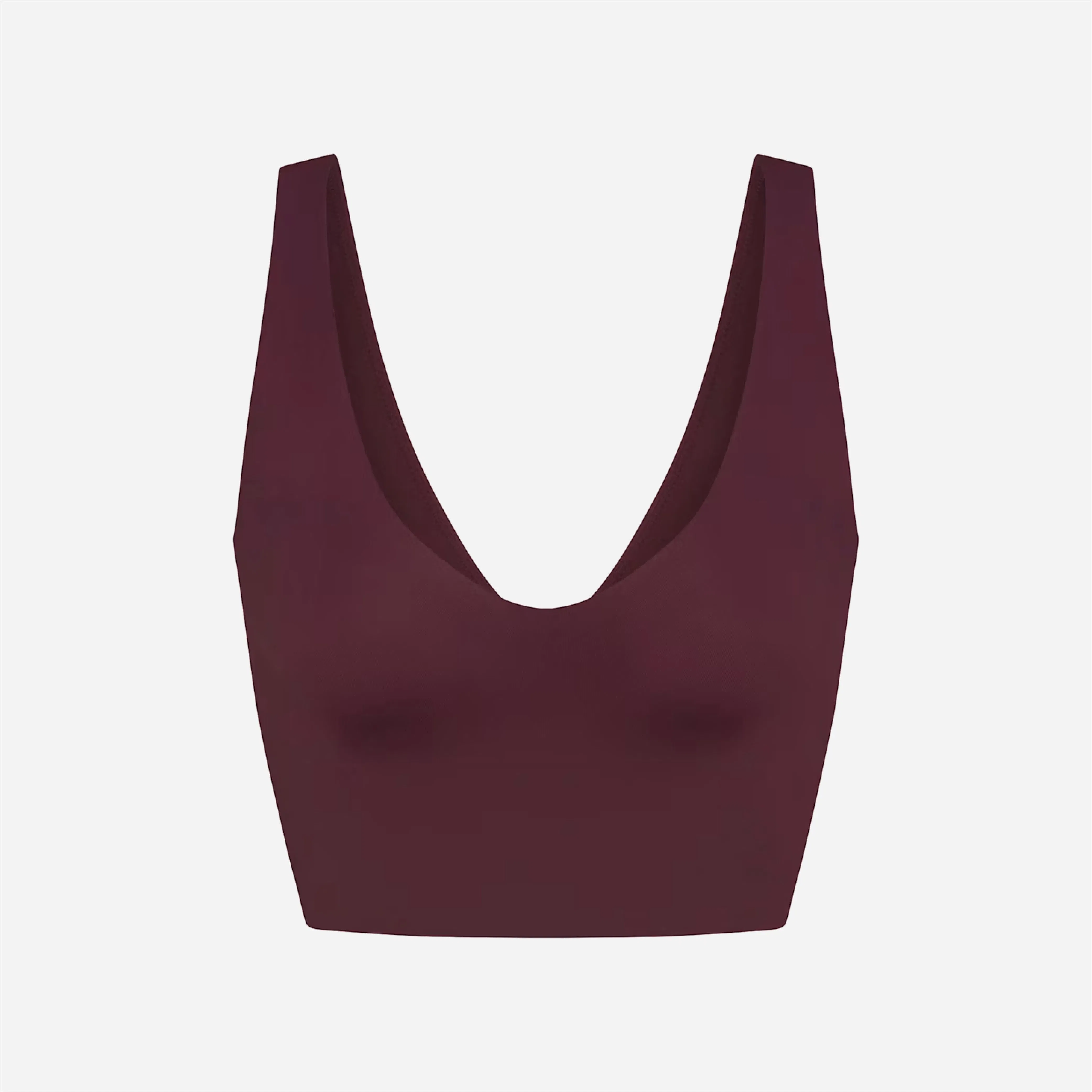 Nike X Skims Matte V-Neck Long-Line Bra Currant