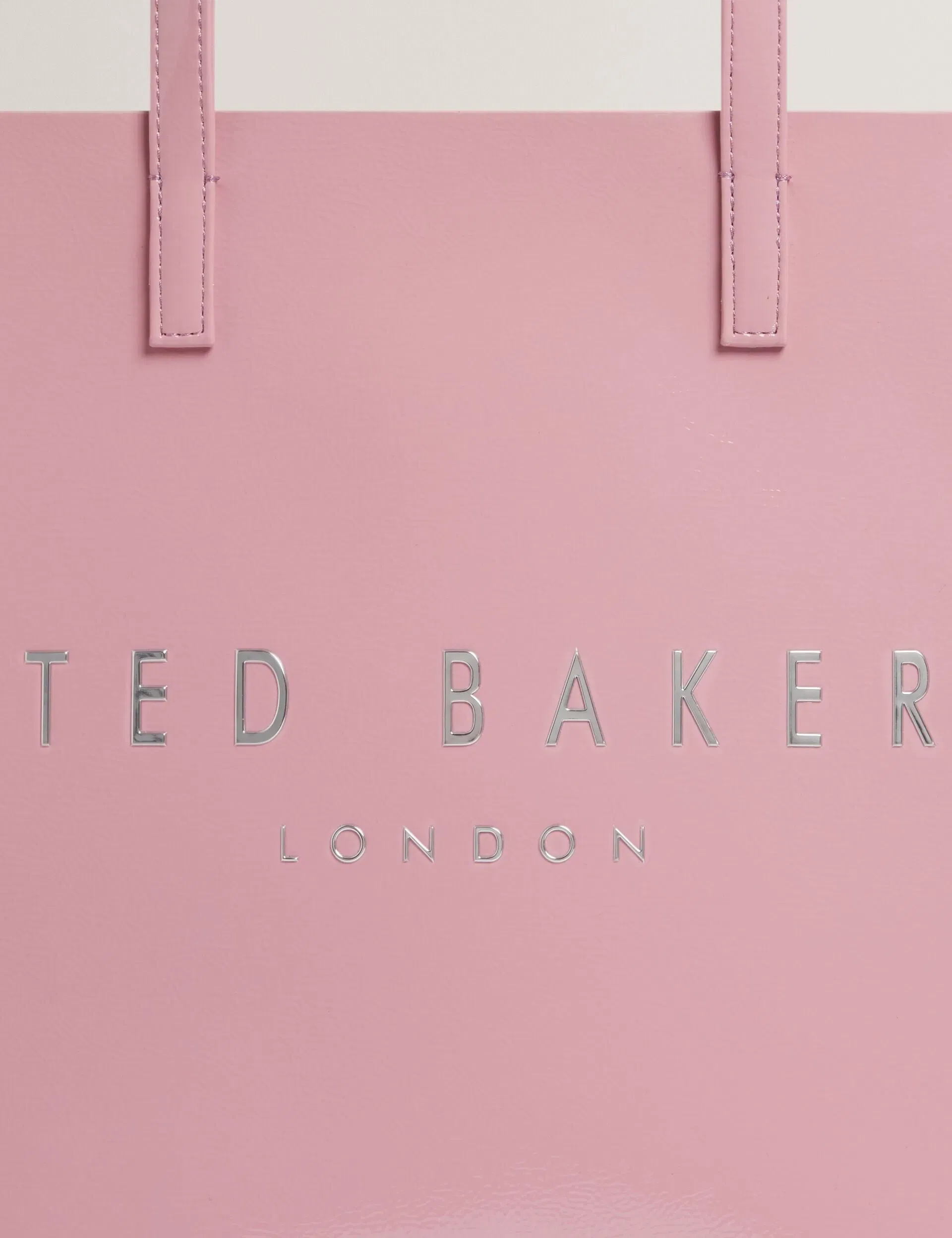 Ted Baker Crinkon Large Crinkle Faux Leather Icon Tote Bag Pink Women's